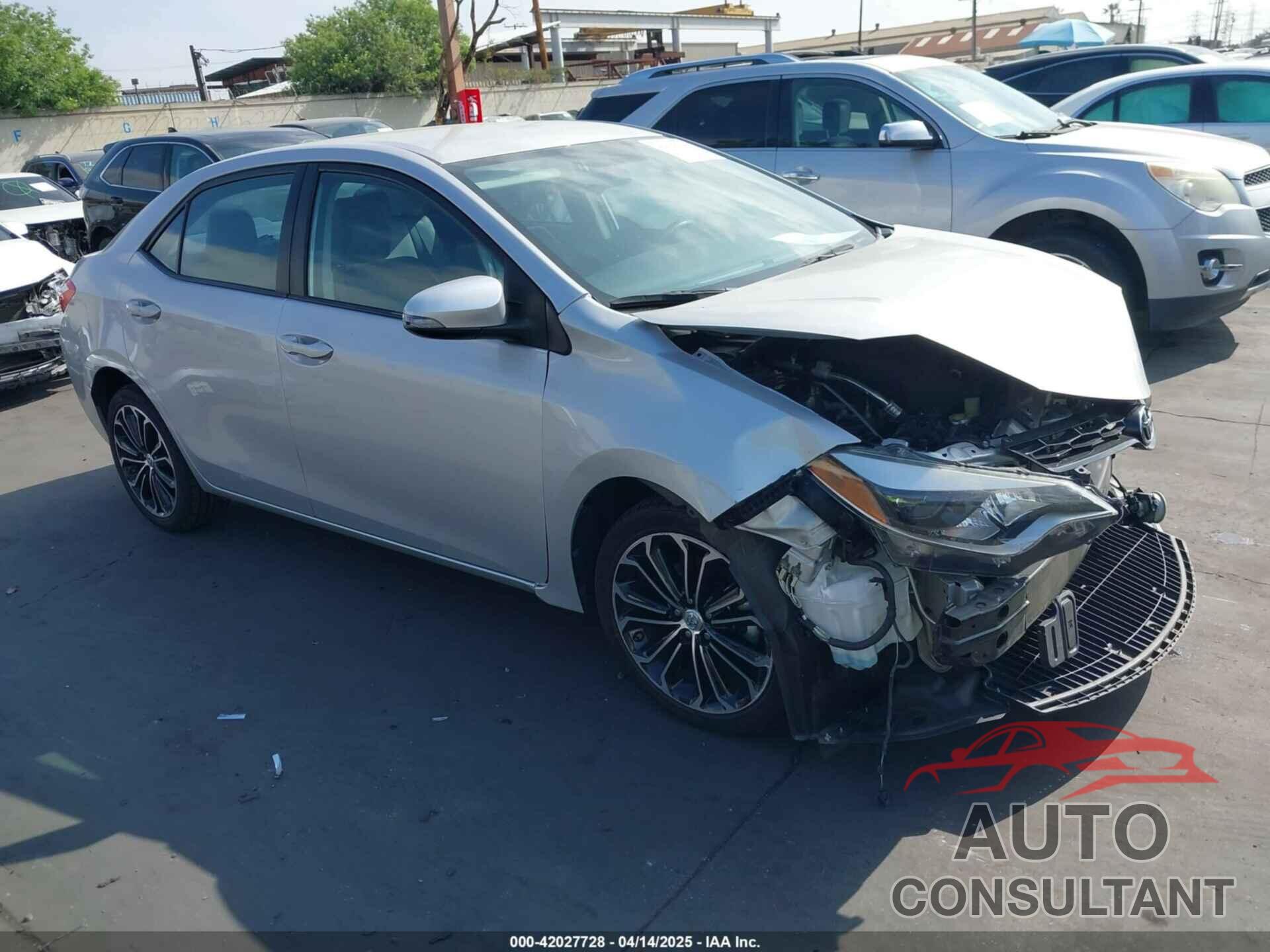 TOYOTA COROLLA 2015 - 5YFBURHE8FP356129