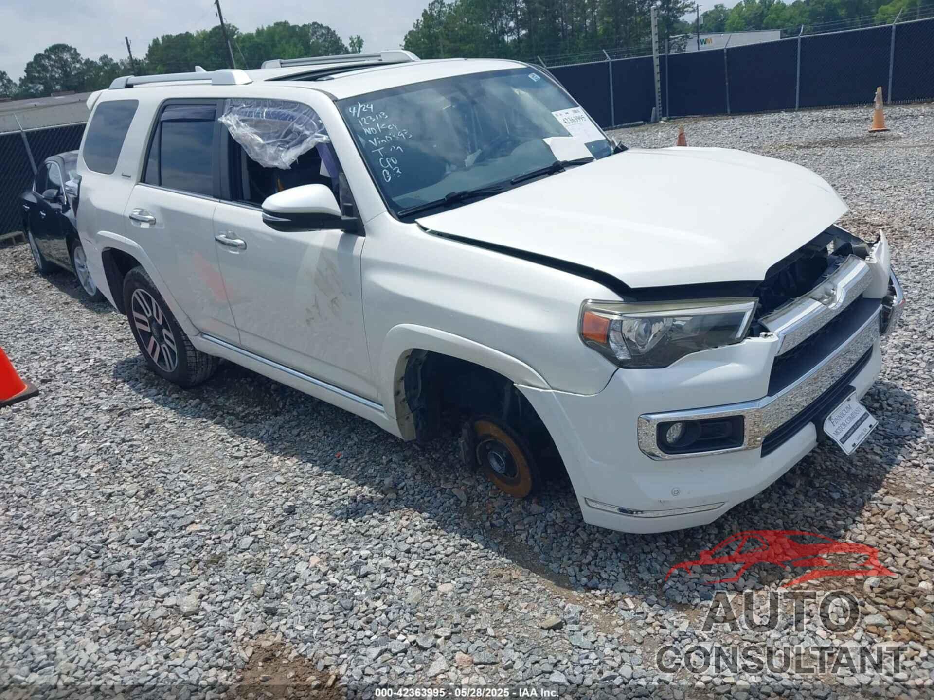 TOYOTA 4RUNNER 2016 - JTEZU5JR9G5120393