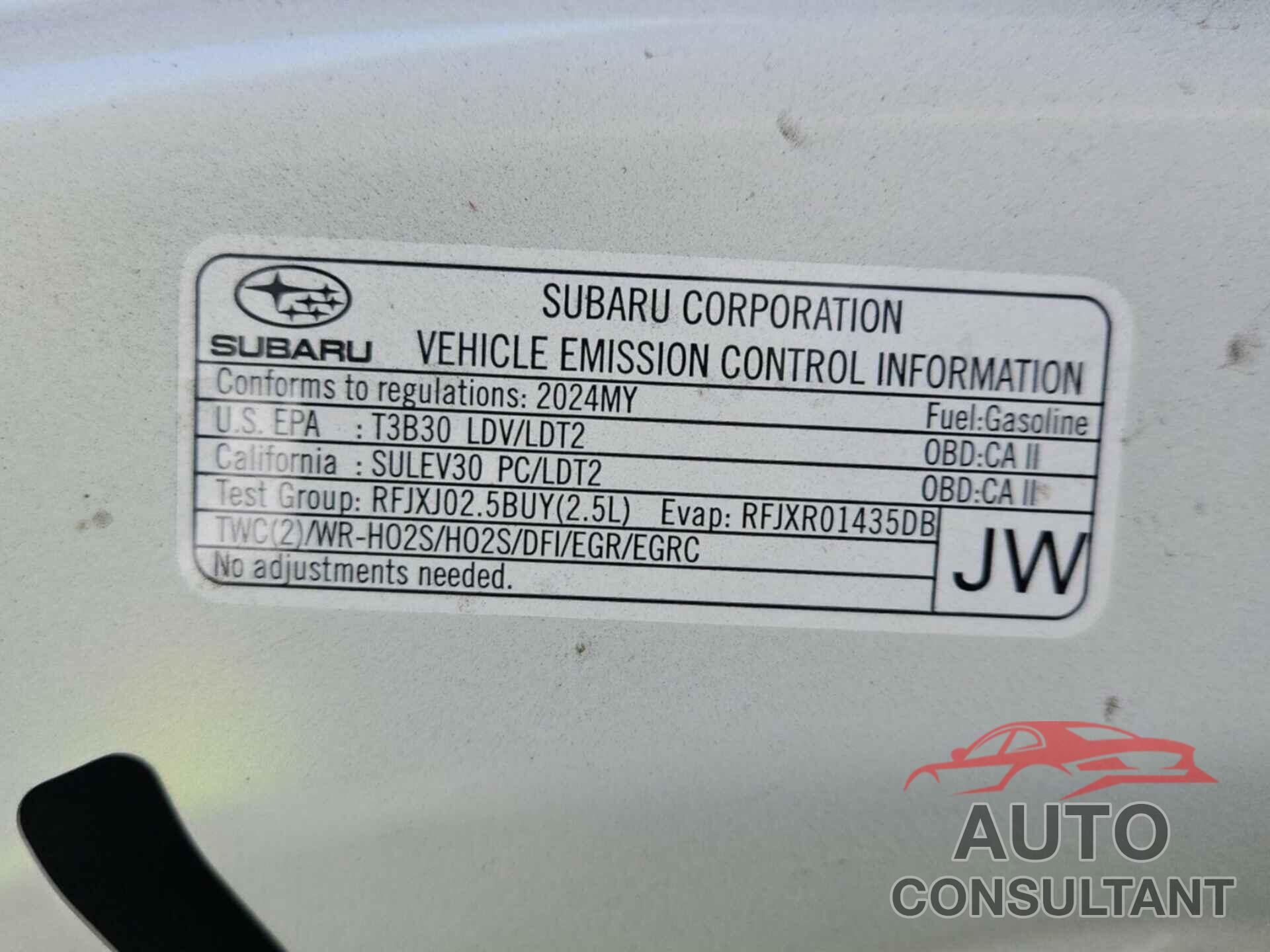 SUBARU LEGACY 2024 - 4S3BWAD69R3009237