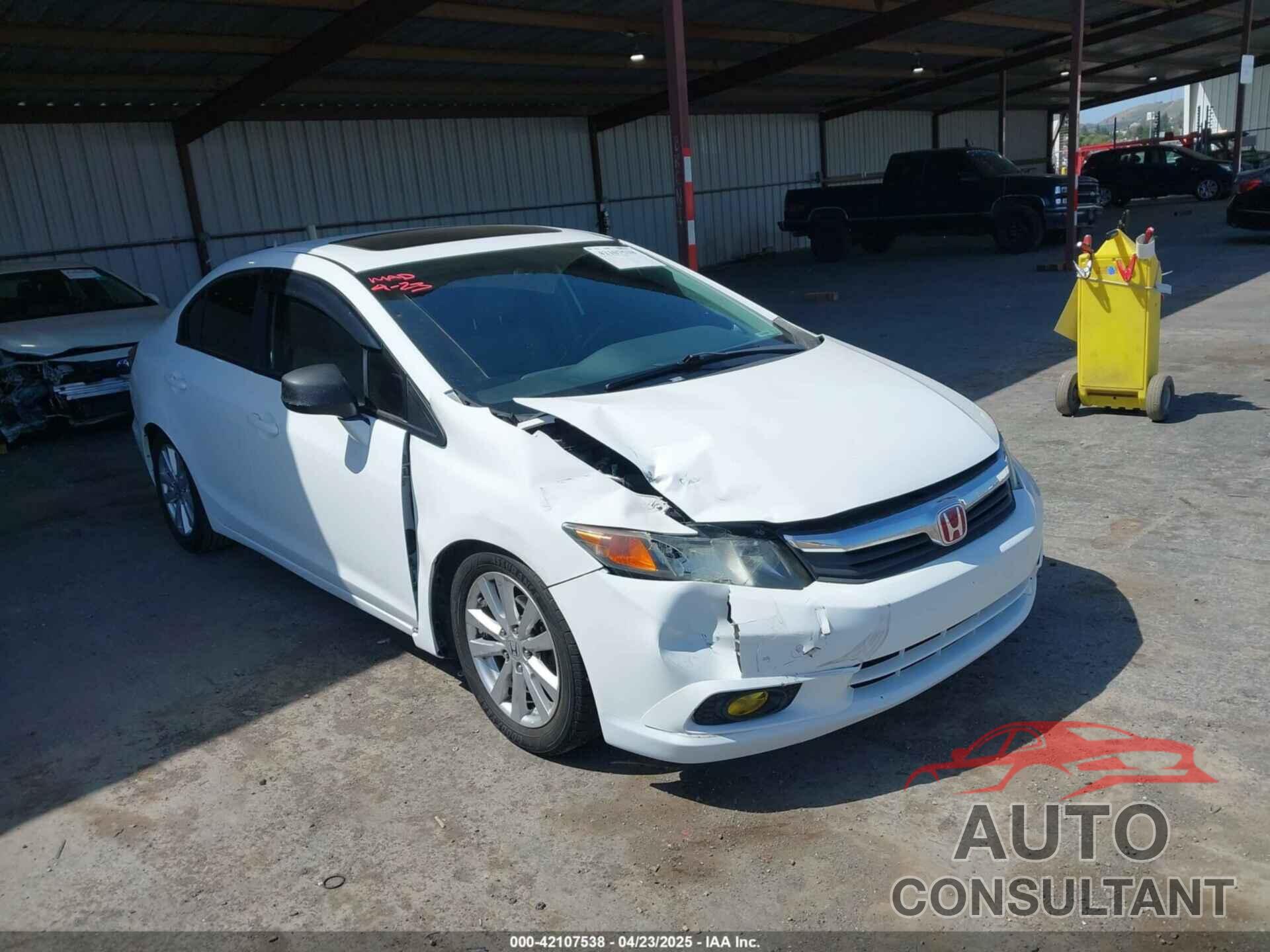 HONDA CIVIC 2012 - 19XFB2F94CE381059