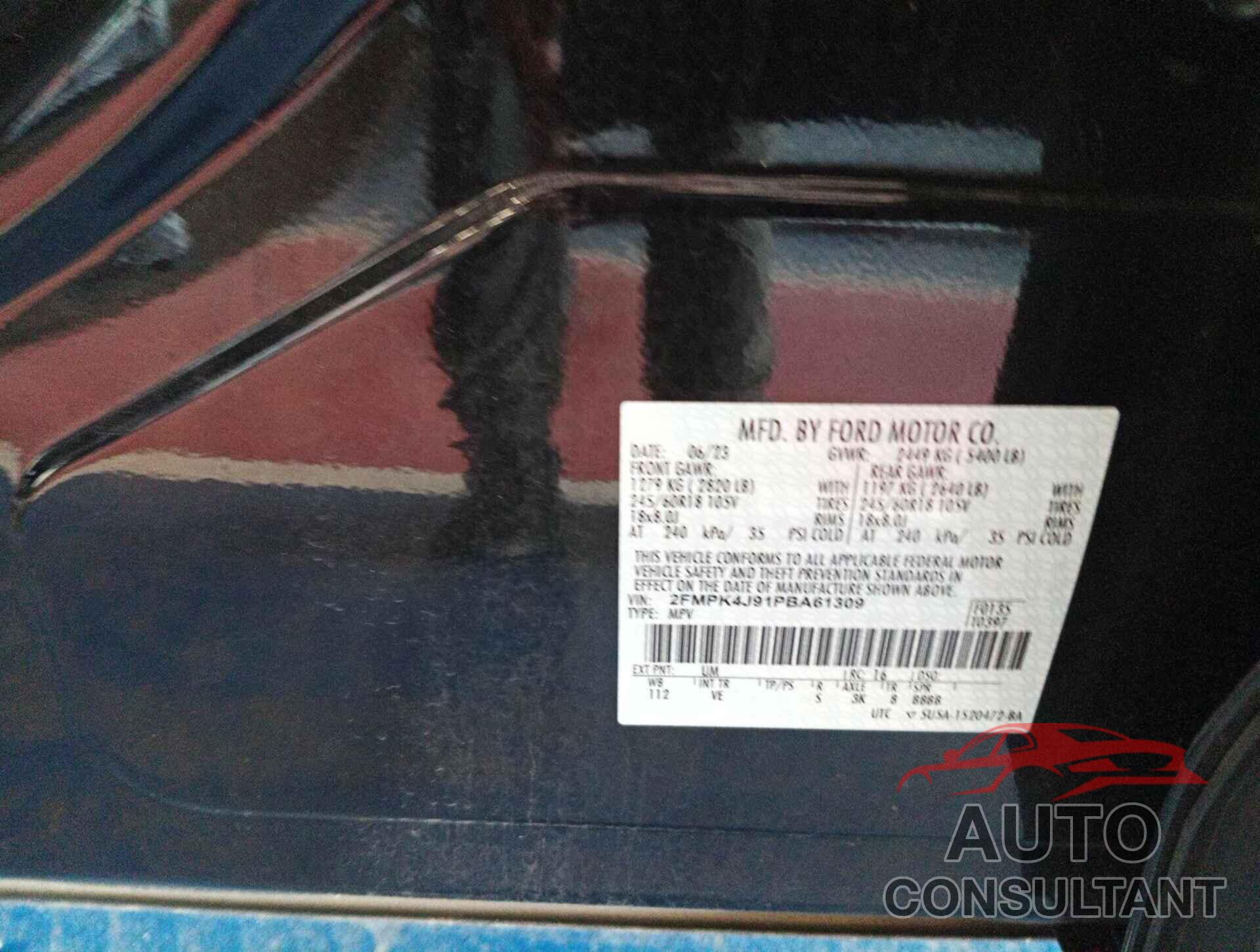 FORD EDGE 2023 - 2FMPK4J91PBA61309