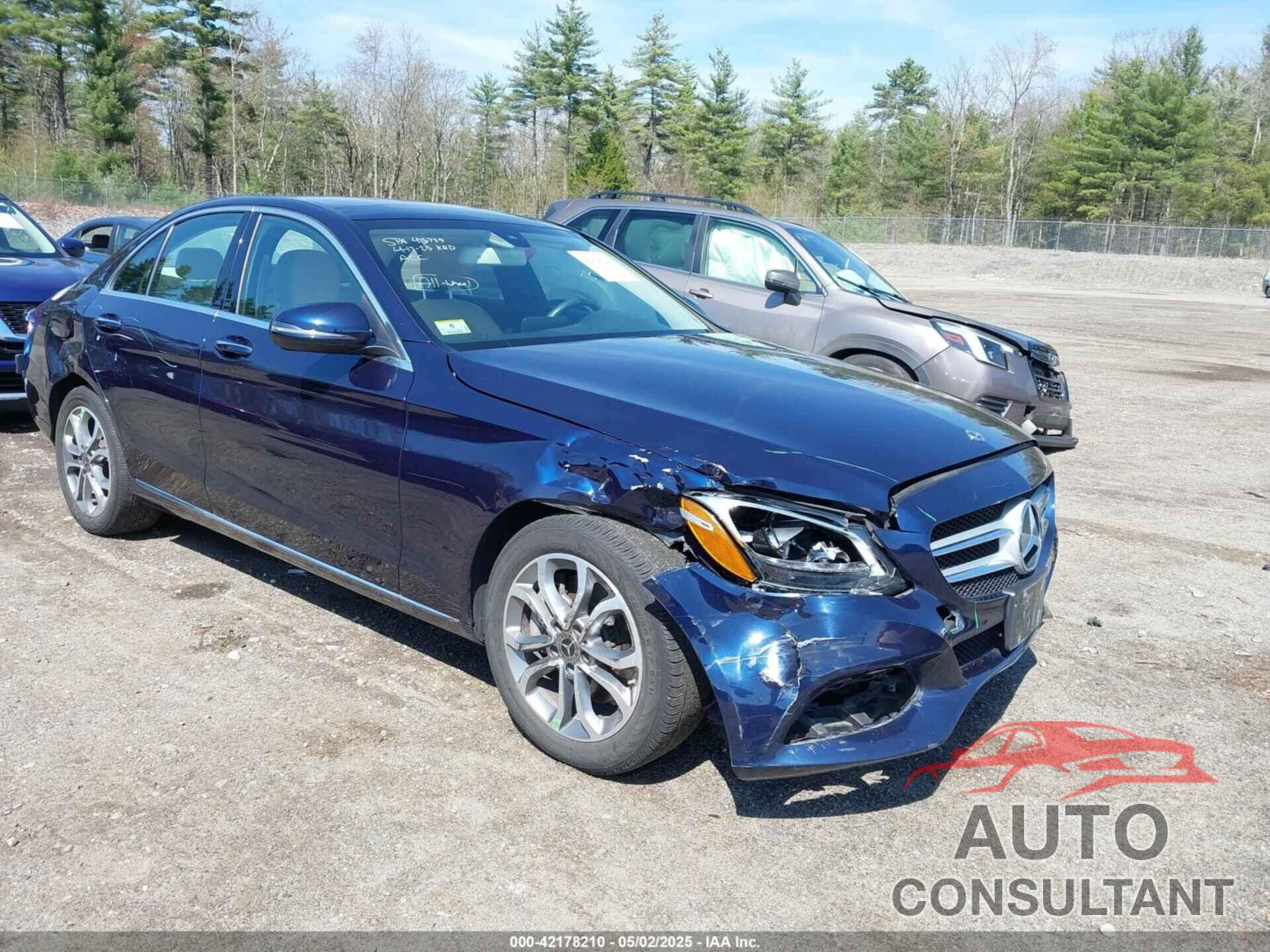 MERCEDES-BENZ C 300 2018 - WDDWF4KB1JR409531