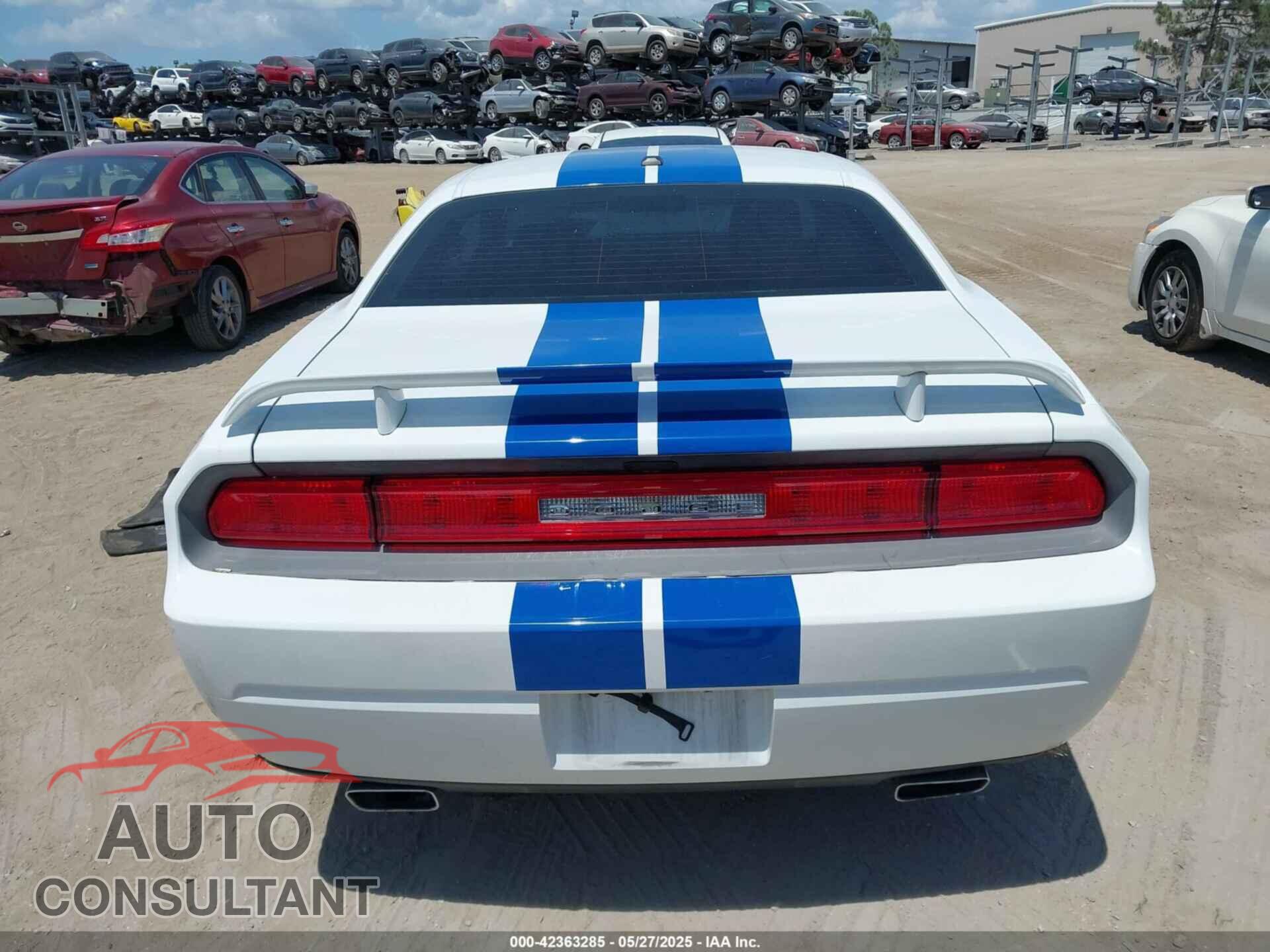 DODGE CHALLENGER 2012 - 2C3CDYAG3CH157618