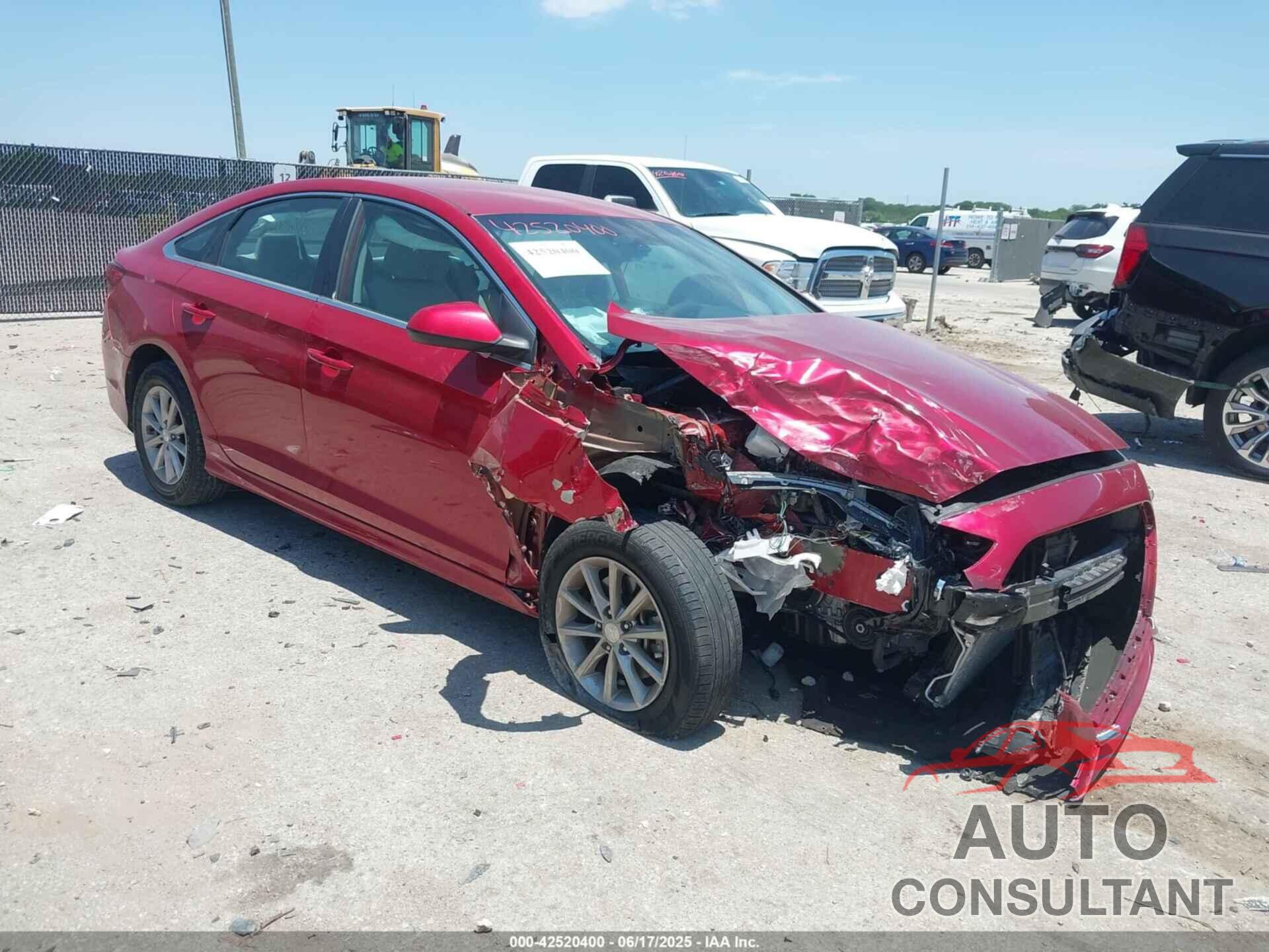 HYUNDAI SONATA 2019 - 5NPE24AF5KH752583