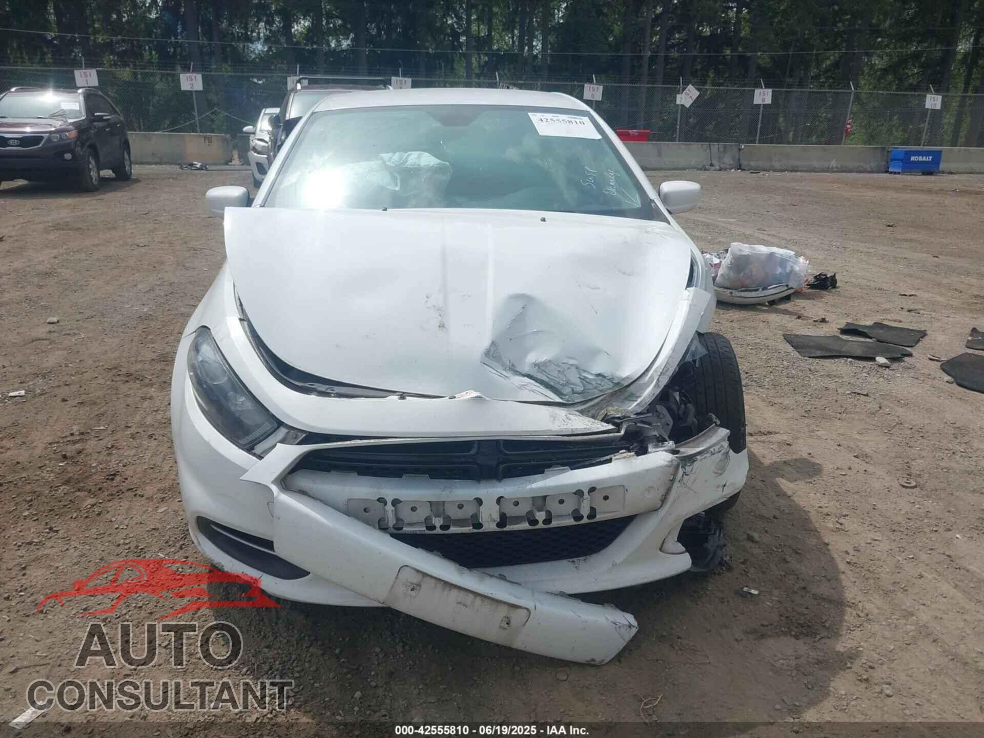 DODGE DART 2015 - 1C3CDFBB0FD267762