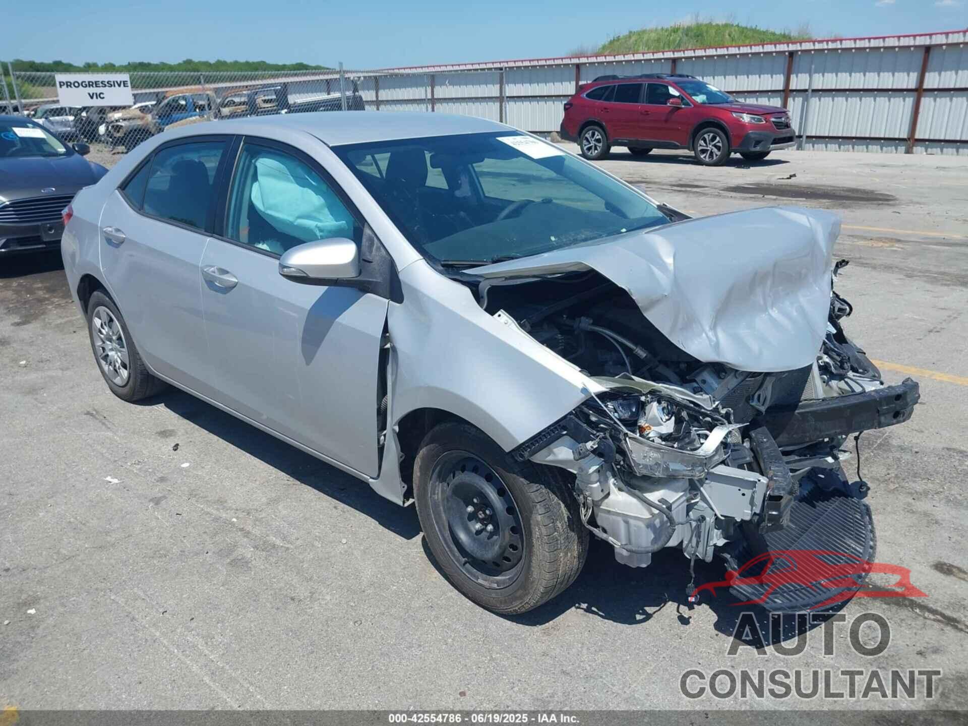 TOYOTA COROLLA 2015 - 2T1BURHEXFC435012