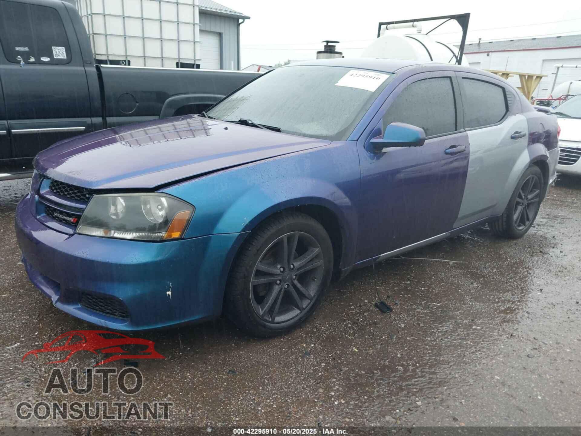 DODGE AVENGER 2013 - 1C3CDZAG4DN748796