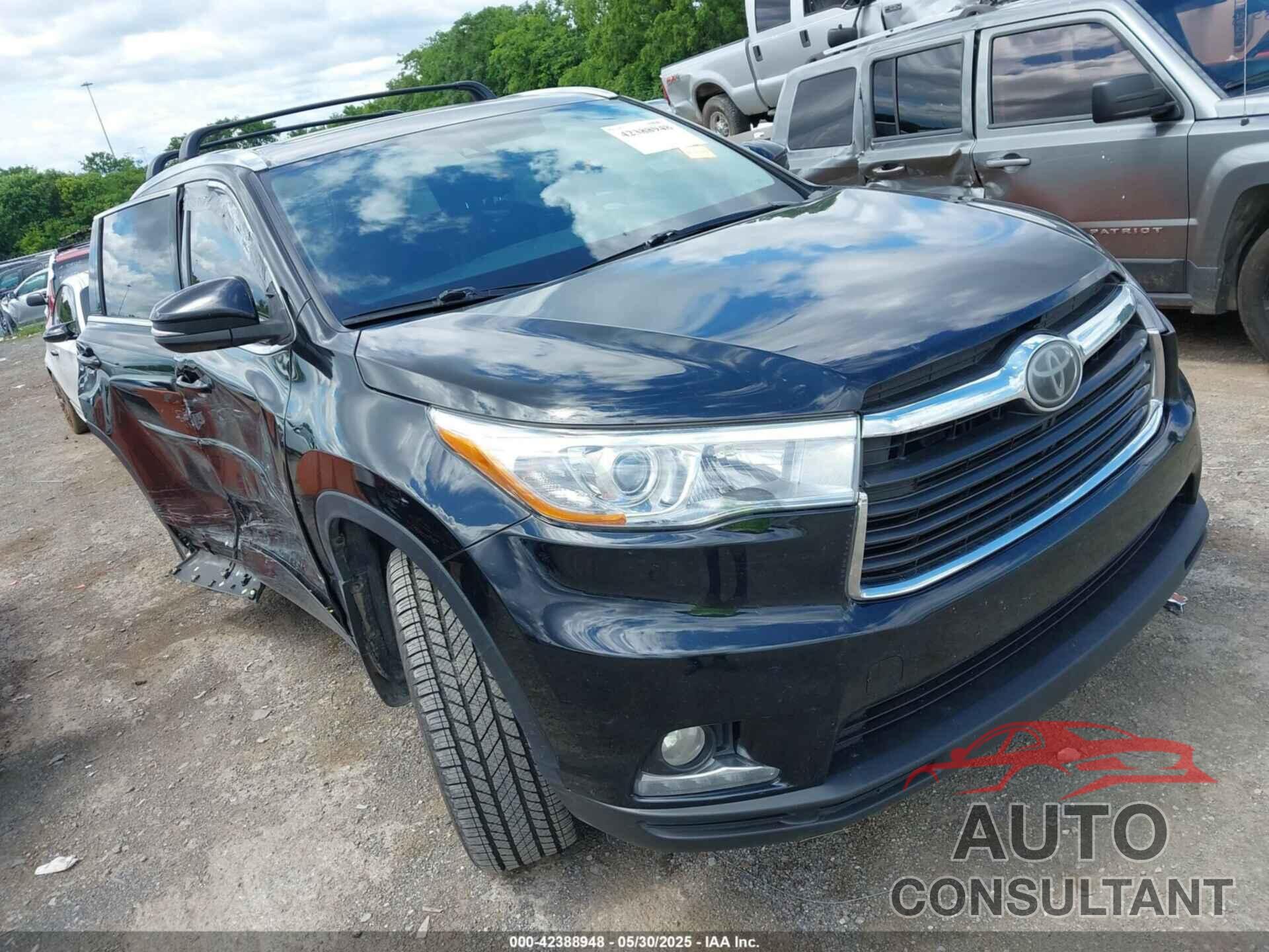 TOYOTA HIGHLANDER 2015 - 5TDDKRFH2FS170489