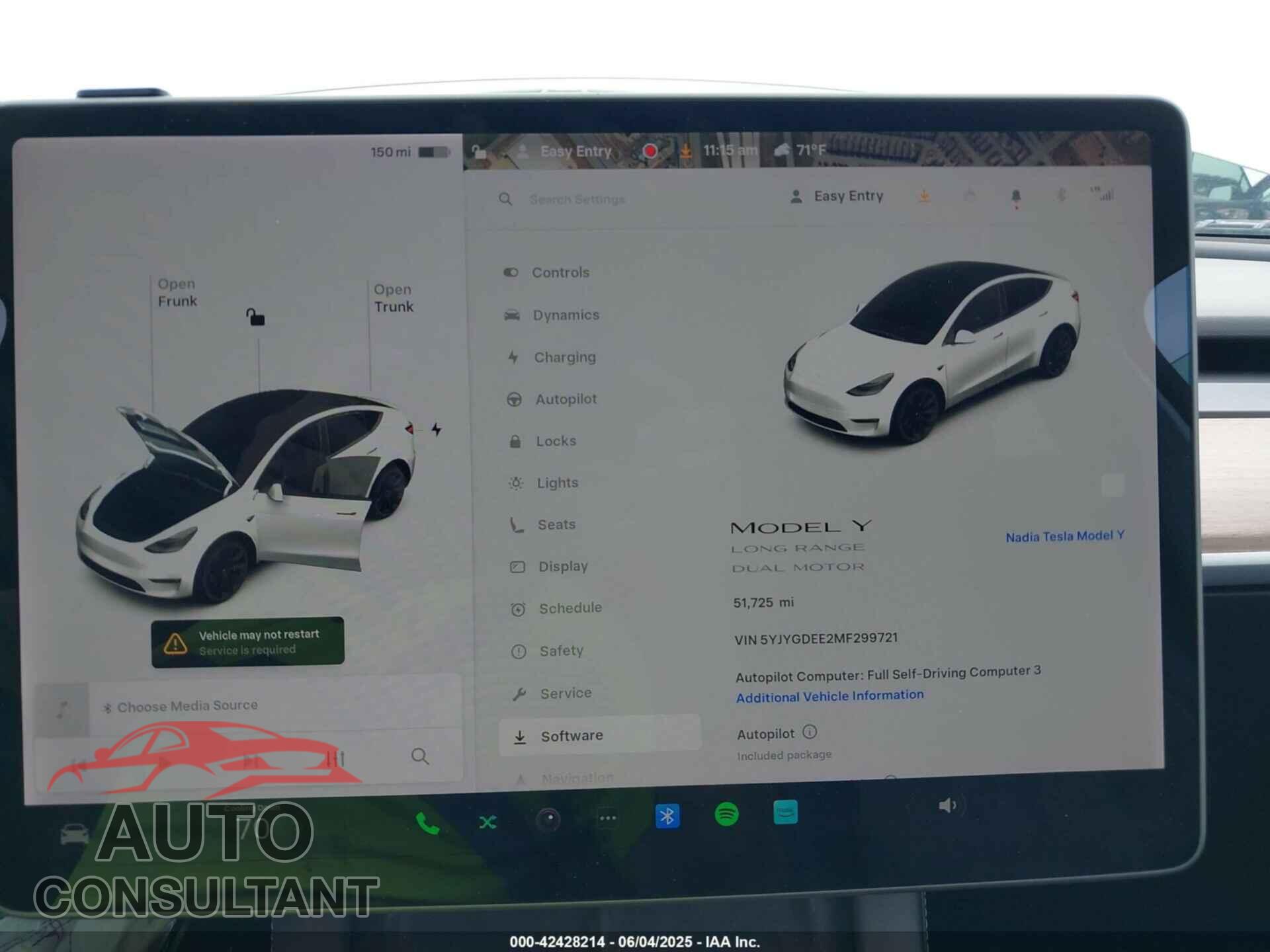 TESLA MODEL Y 2021 - 5YJYGDEE2MF299721