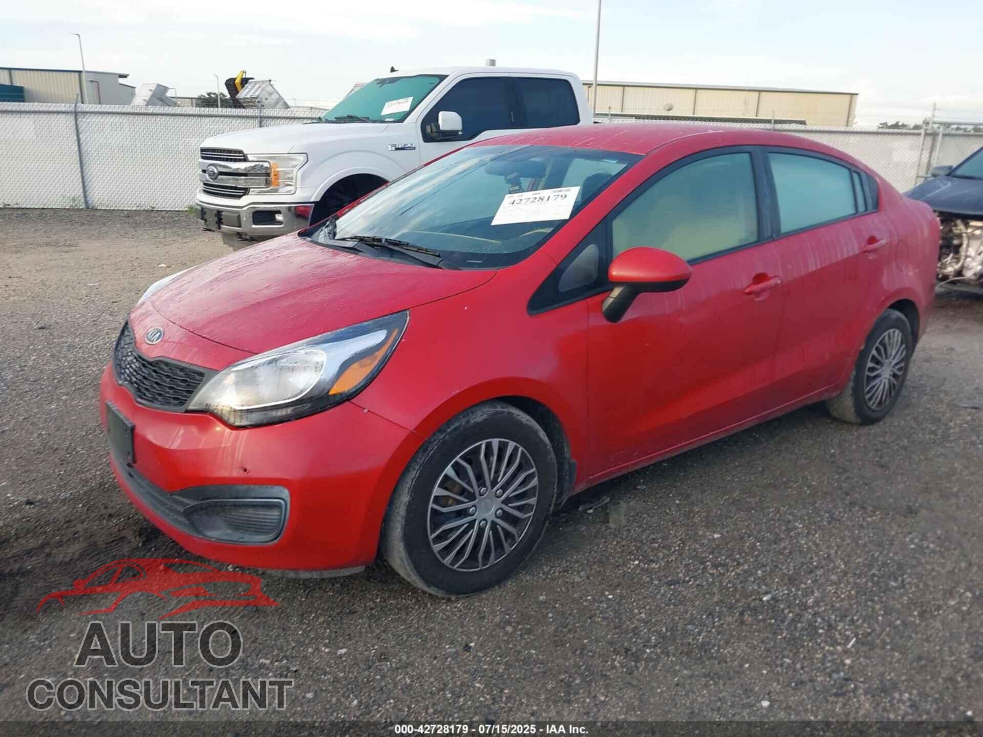 KIA RIO 2012 - KNADM4A31C6044657