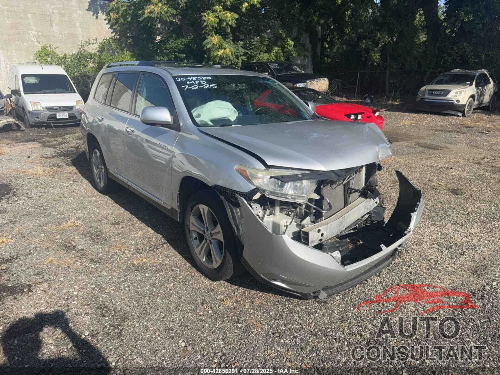TOYOTA HIGHLANDER 2013 - 5TDDK3EH1DS217085