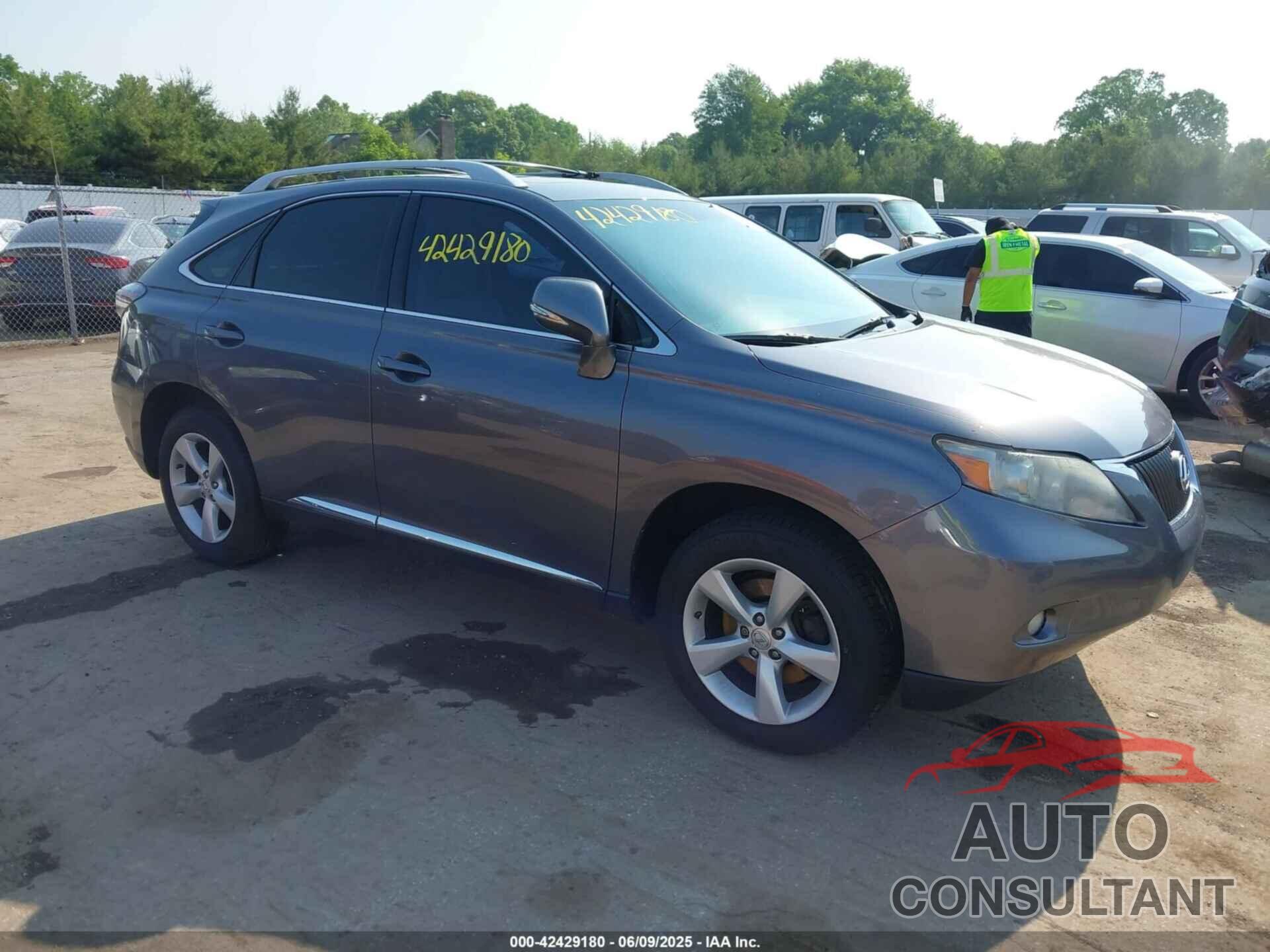 LEXUS RX 350 2012 - 2T2BK1BA1CC122970