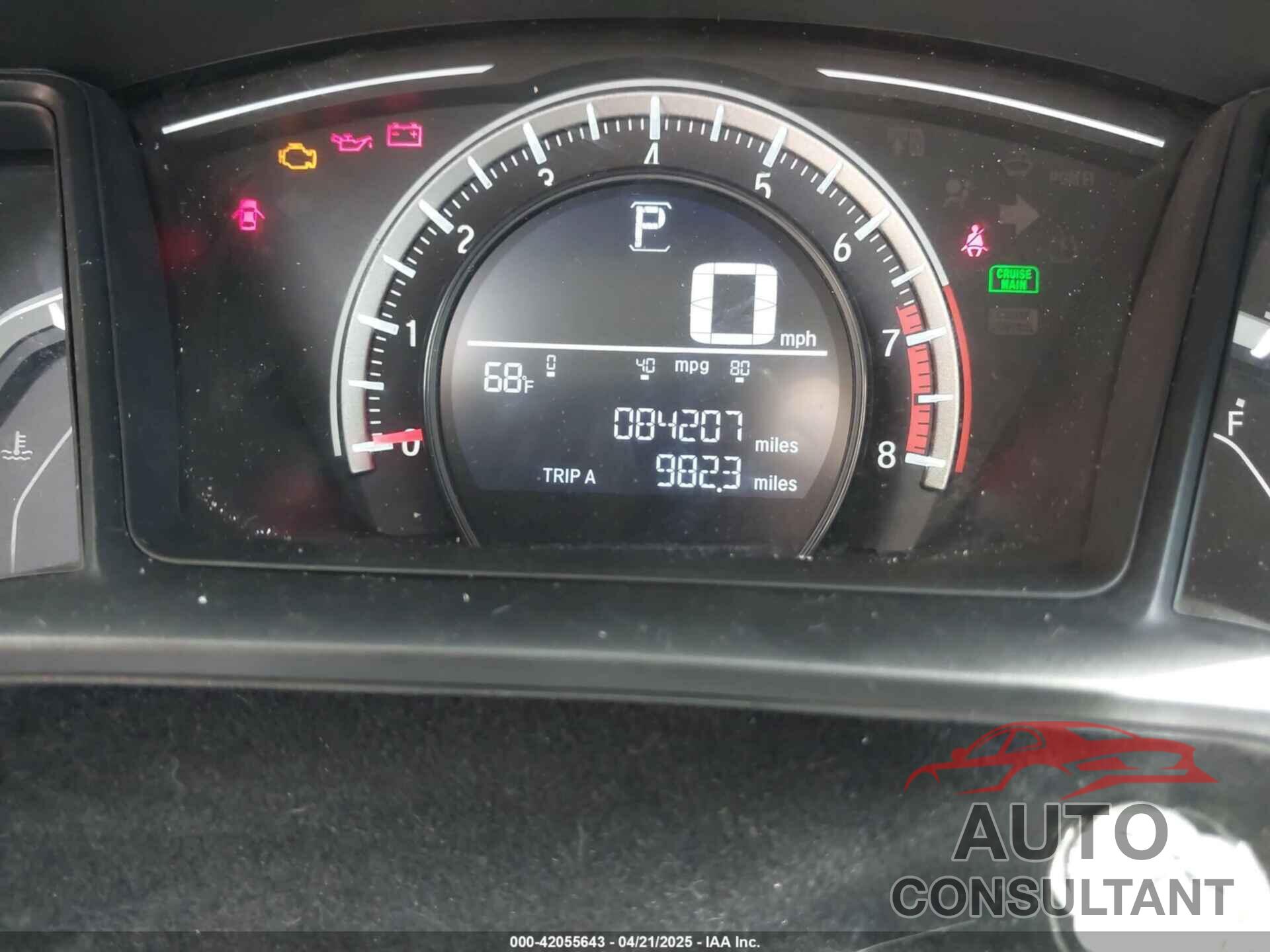 HONDA CIVIC 2017 - 19XFC2F59HE055369