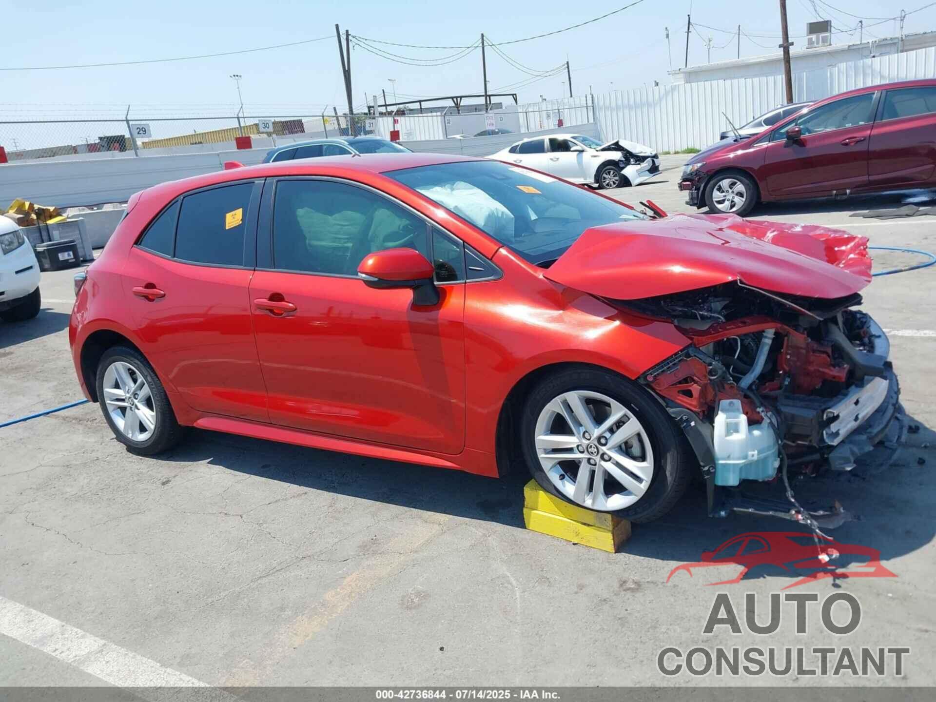 TOYOTA COROLLA 2019 - JTNK4RBE3K3058840