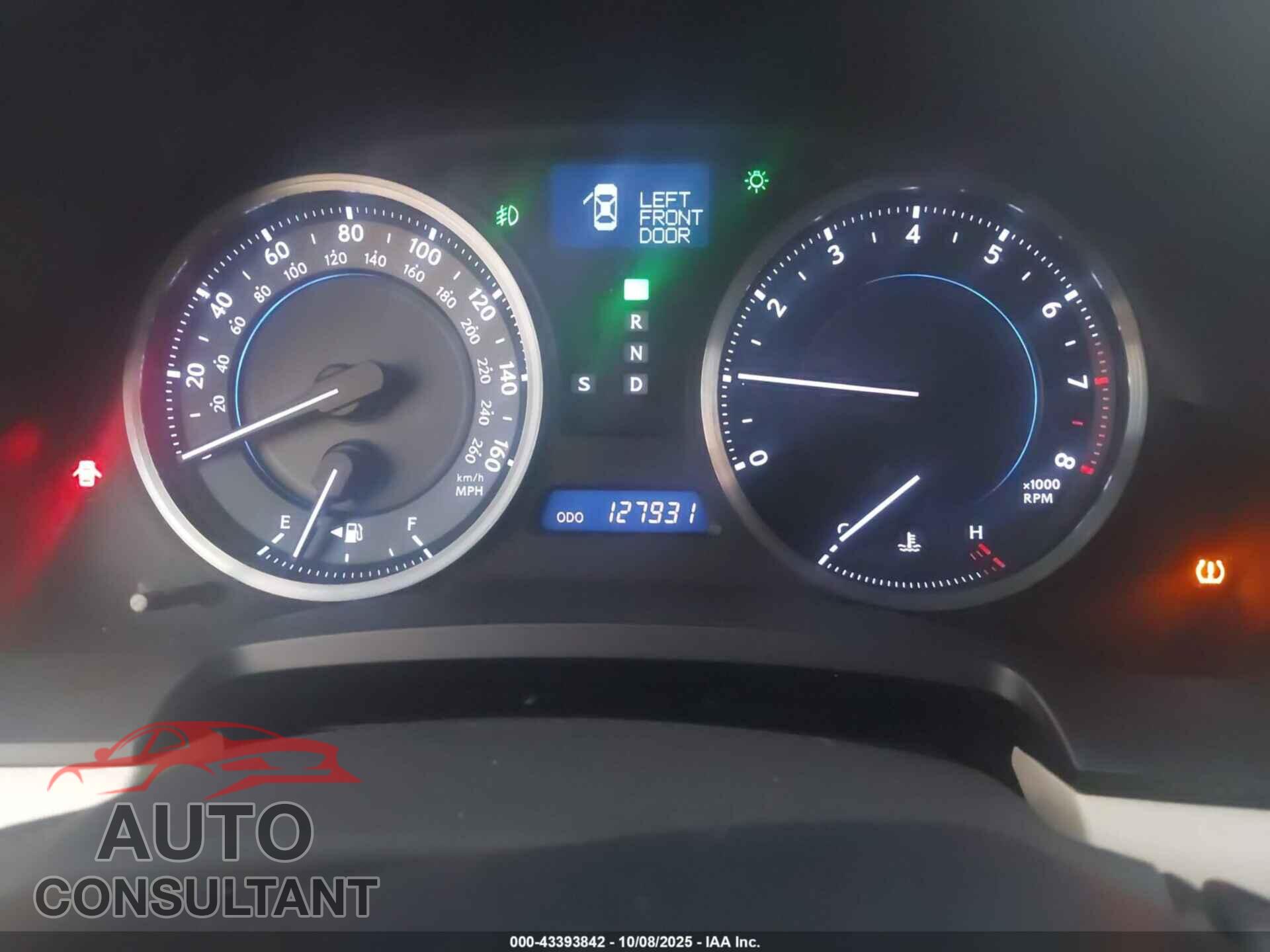LEXUS IS 350 2012 - JTHBE5C28C5029708