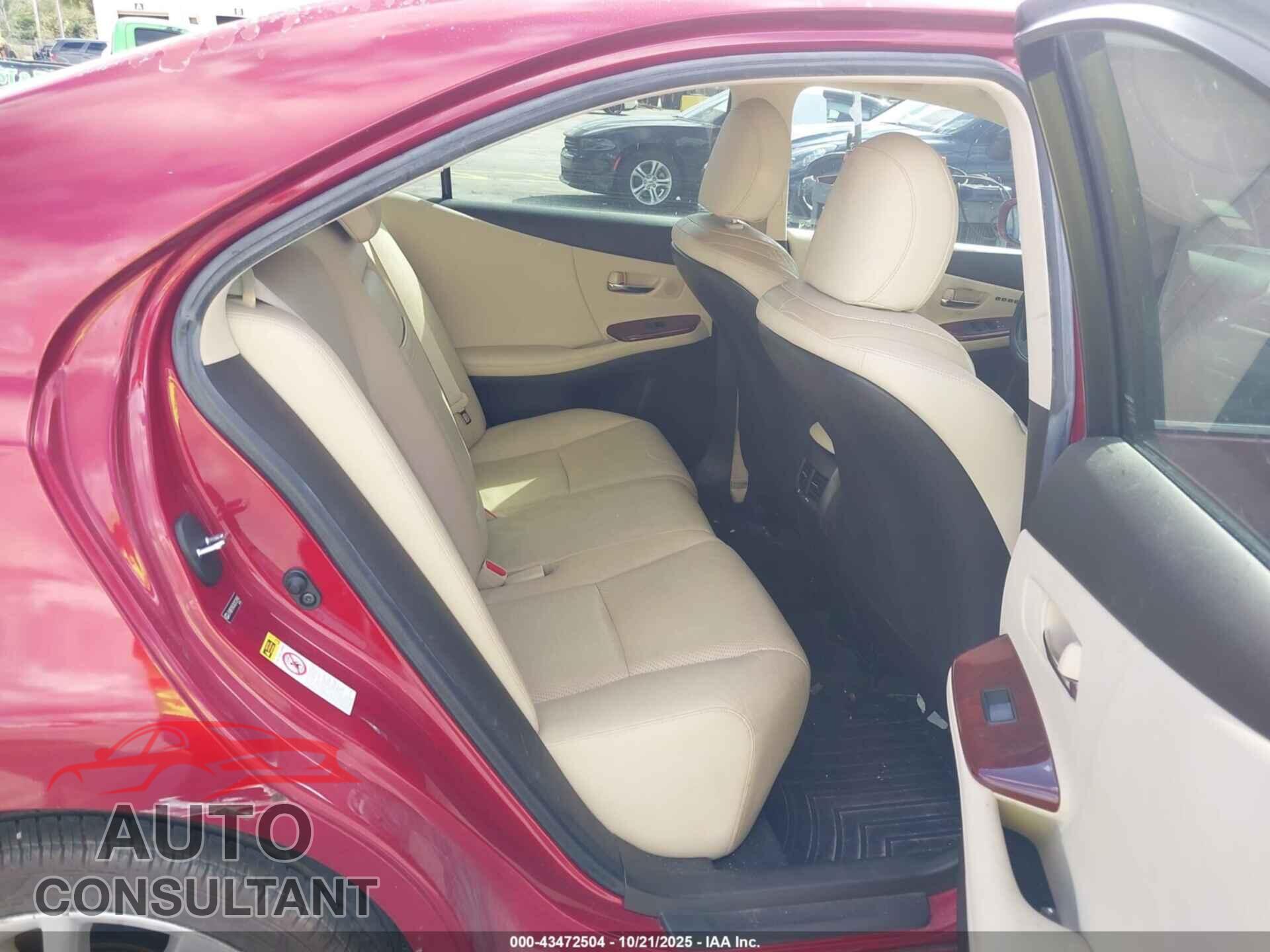 LEXUS HS 250H 2010 - JTHBB1BA3A2012890