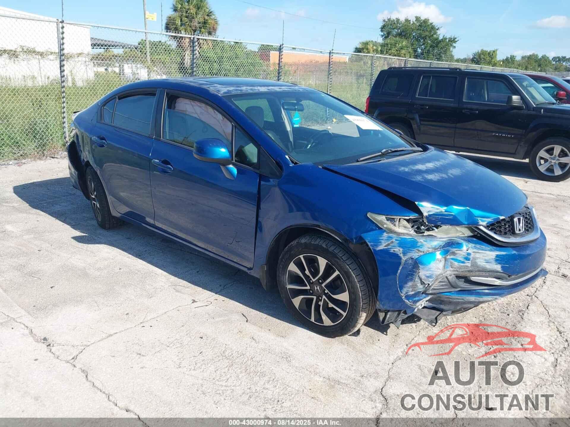 HONDA CIVIC 2013 - 19XFB2F80DE023286