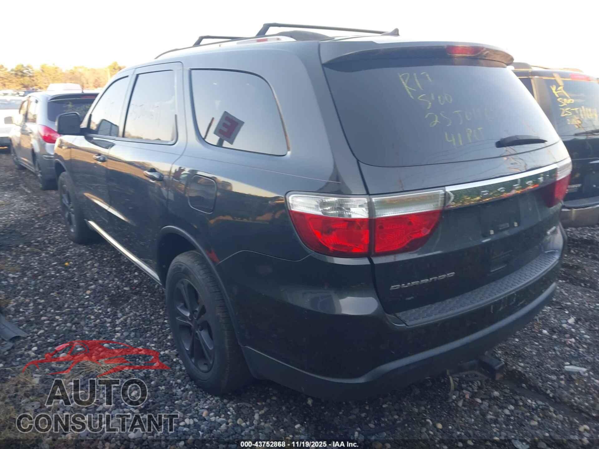 DODGE DURANGO 2011 - 1D4RD4GG0BC729836
