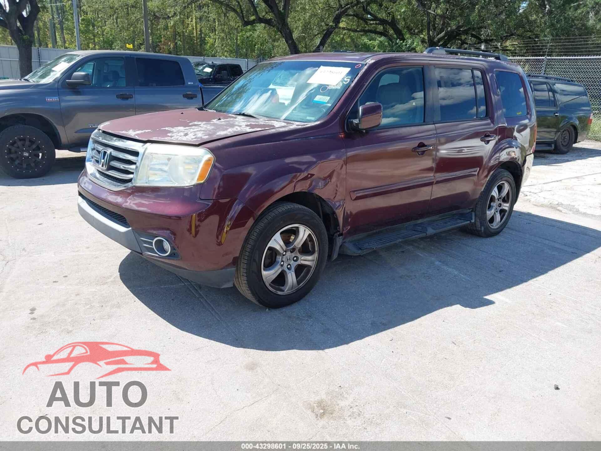 HONDA PILOT 2013 - 5FNYF3H55DB018083