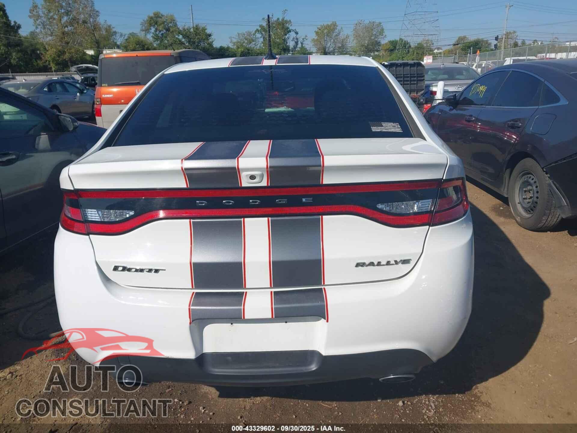 DODGE DART 2013 - 1C3CDFBA7DD199111