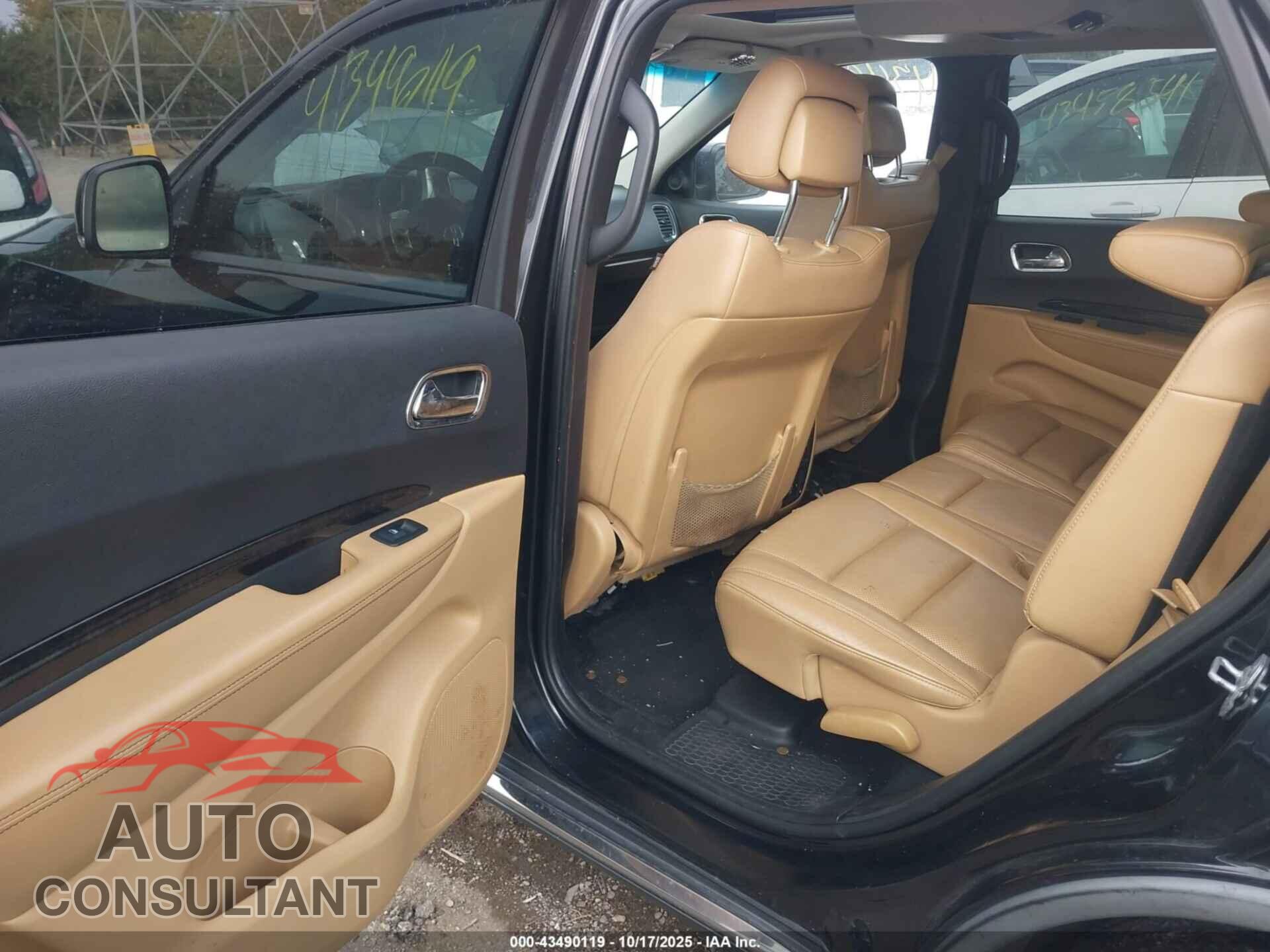 DODGE DURANGO 2012 - 1C4RDJEGXCC182834