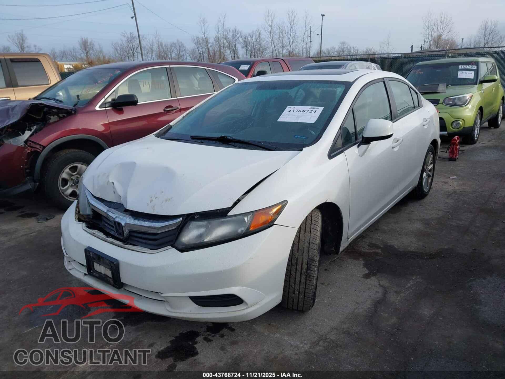 HONDA CIVIC 2012 - 19XFB2F8XCE013380