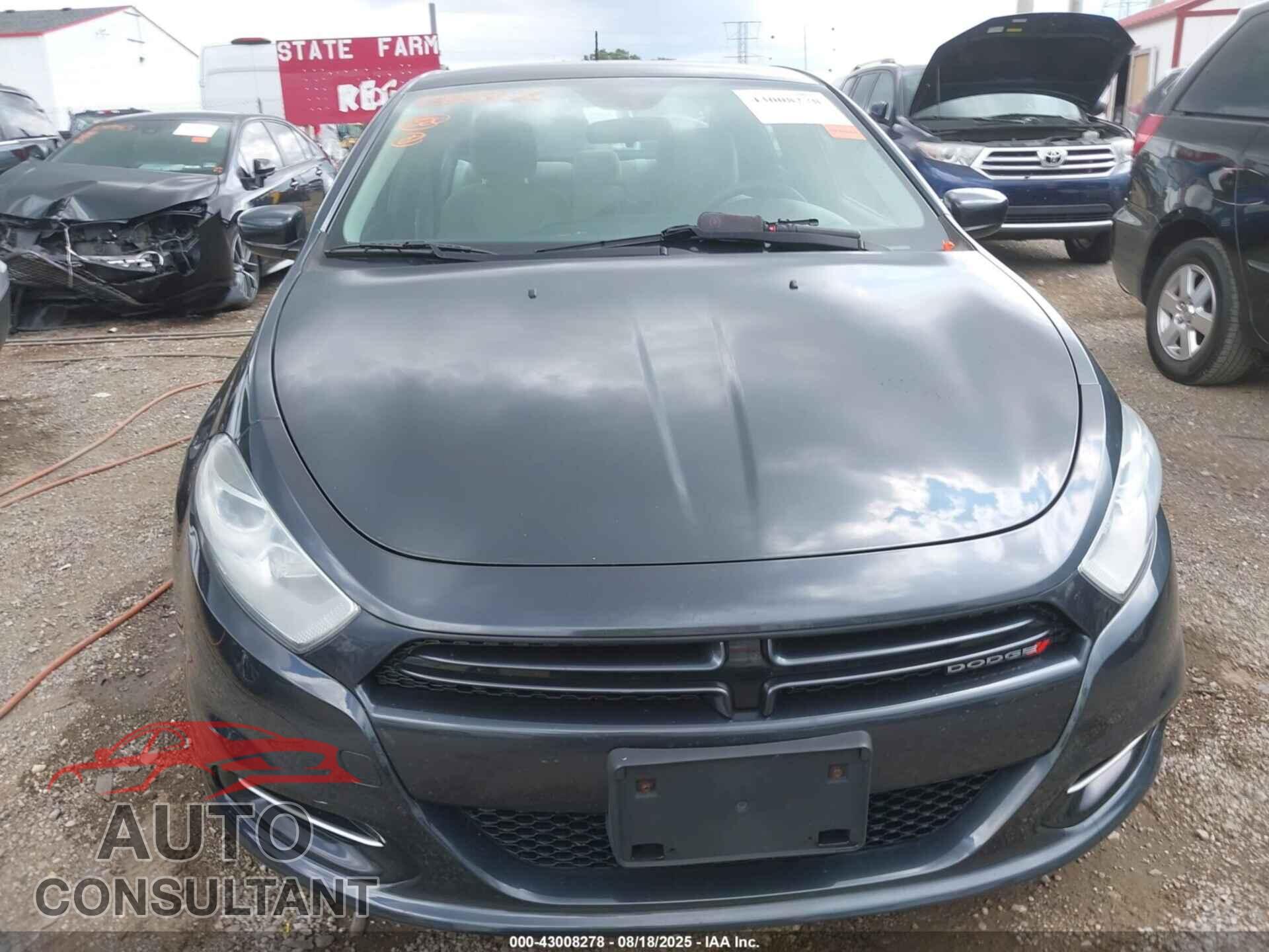 DODGE DART 2013 - 1C3CDFBA7DD321157