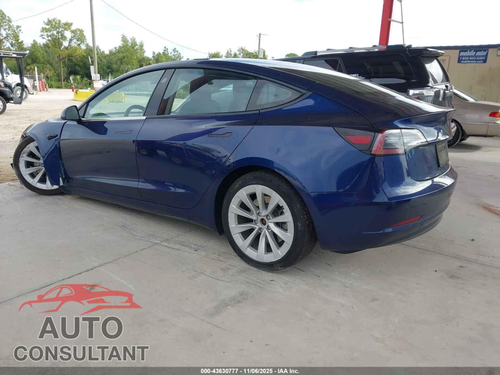TESLA MODEL 3 2022 - 5YJ3E1EA7NF190832