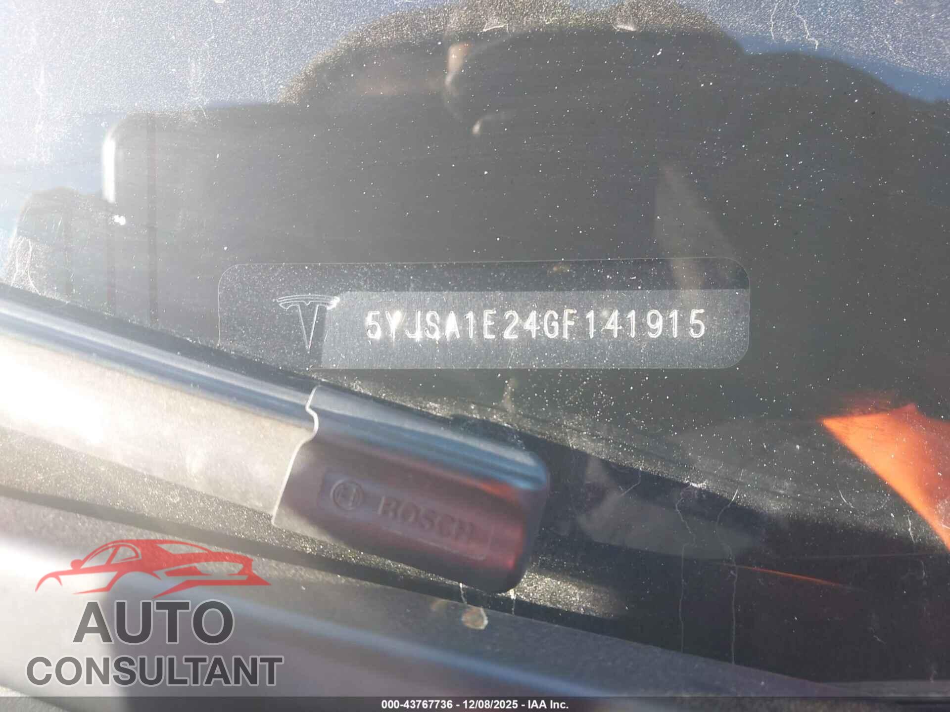 TESLA MODEL S 2016 - 5YJSA1E24GF141915