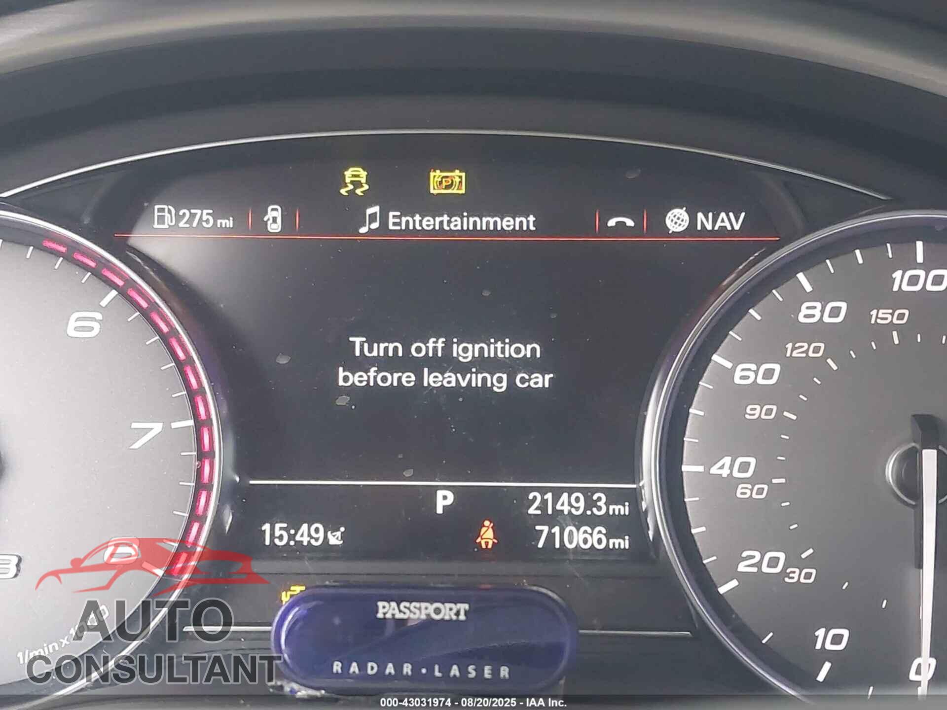 AUDI S8 2013 - WAUD2AFD4DN033777