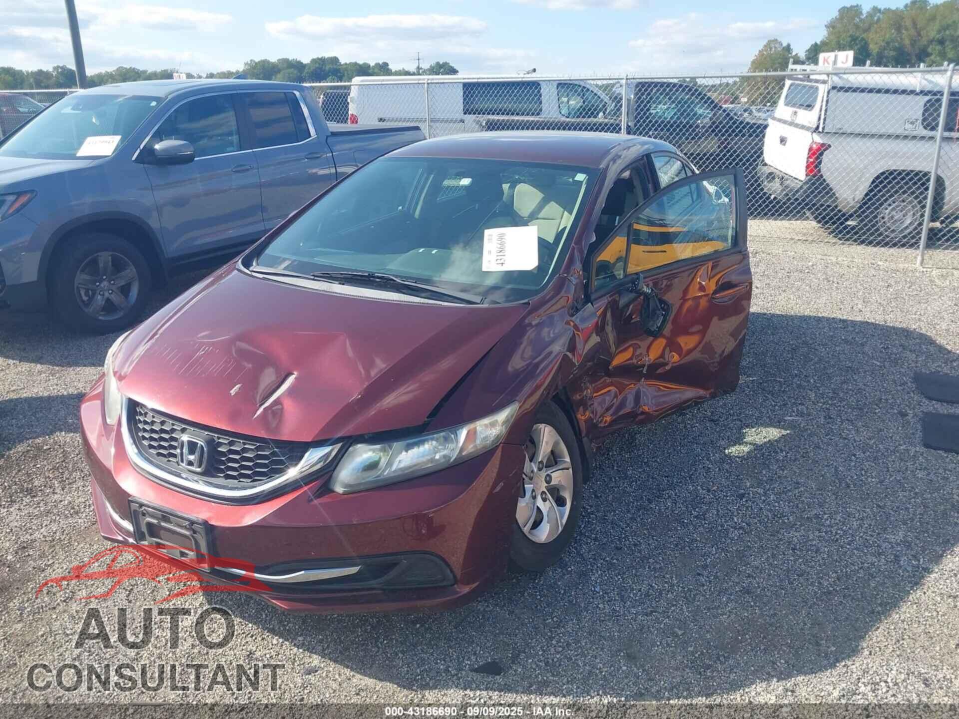 HONDA CIVIC 2013 - 19XFB2E55DE034341