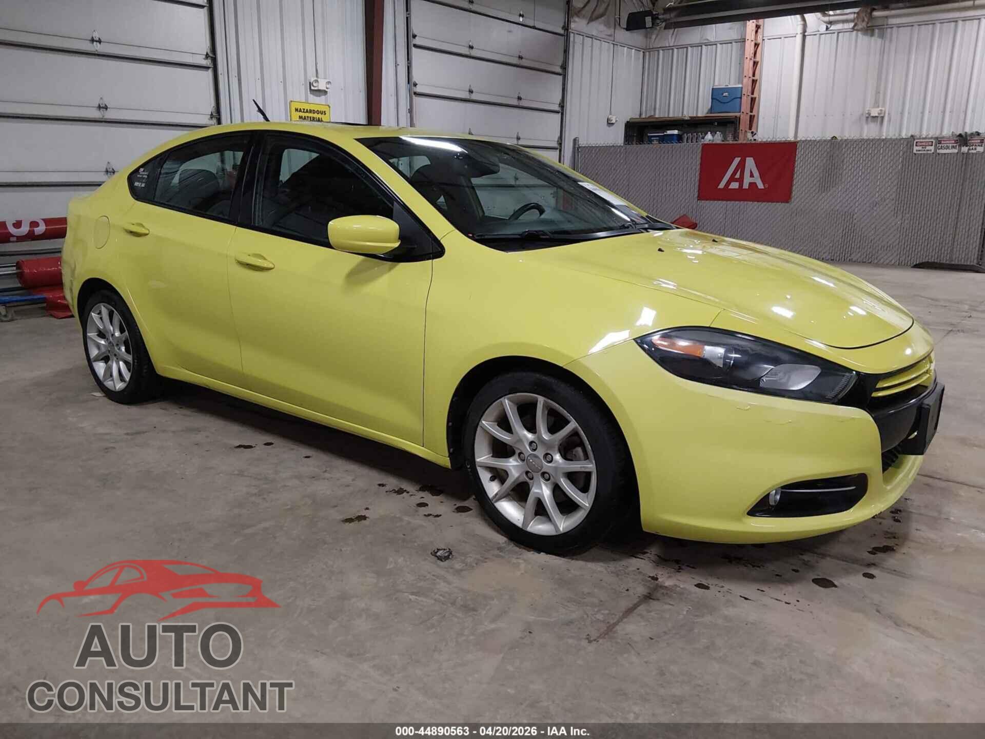 DODGE DART 2013 - 1C3CDFBA5DD210462