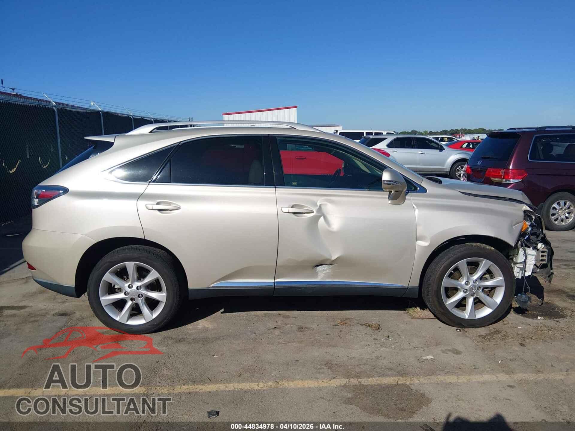 LEXUS RX 350 2011 - 2T2ZK1BA0BC045103