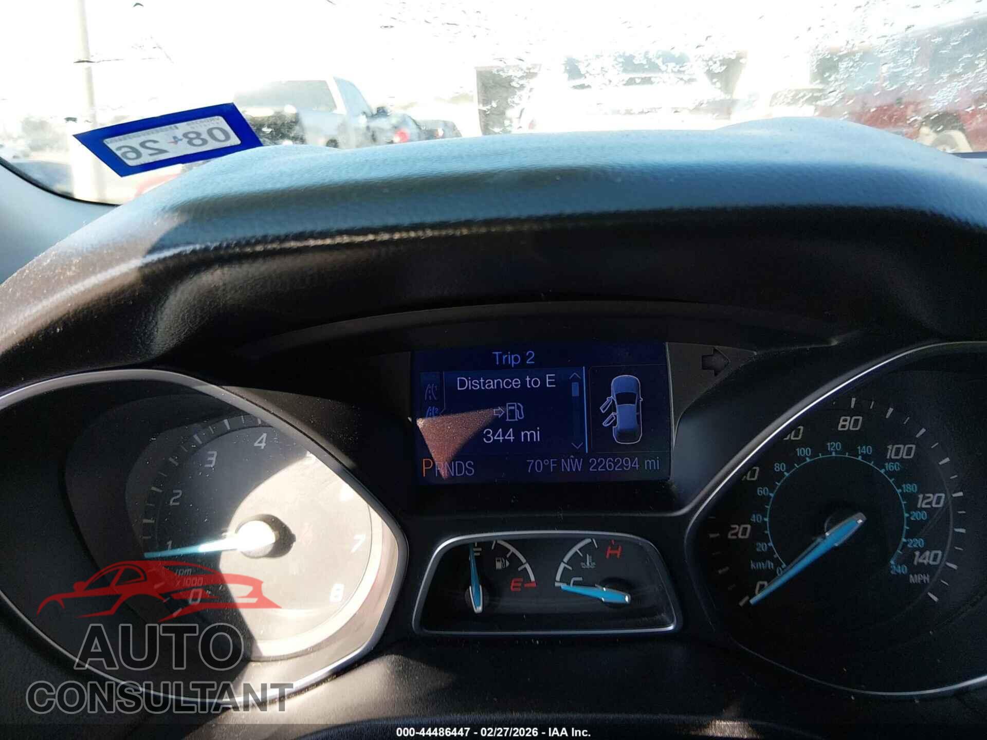 FORD FOCUS 2013 - 1FADP3F2XDL144446