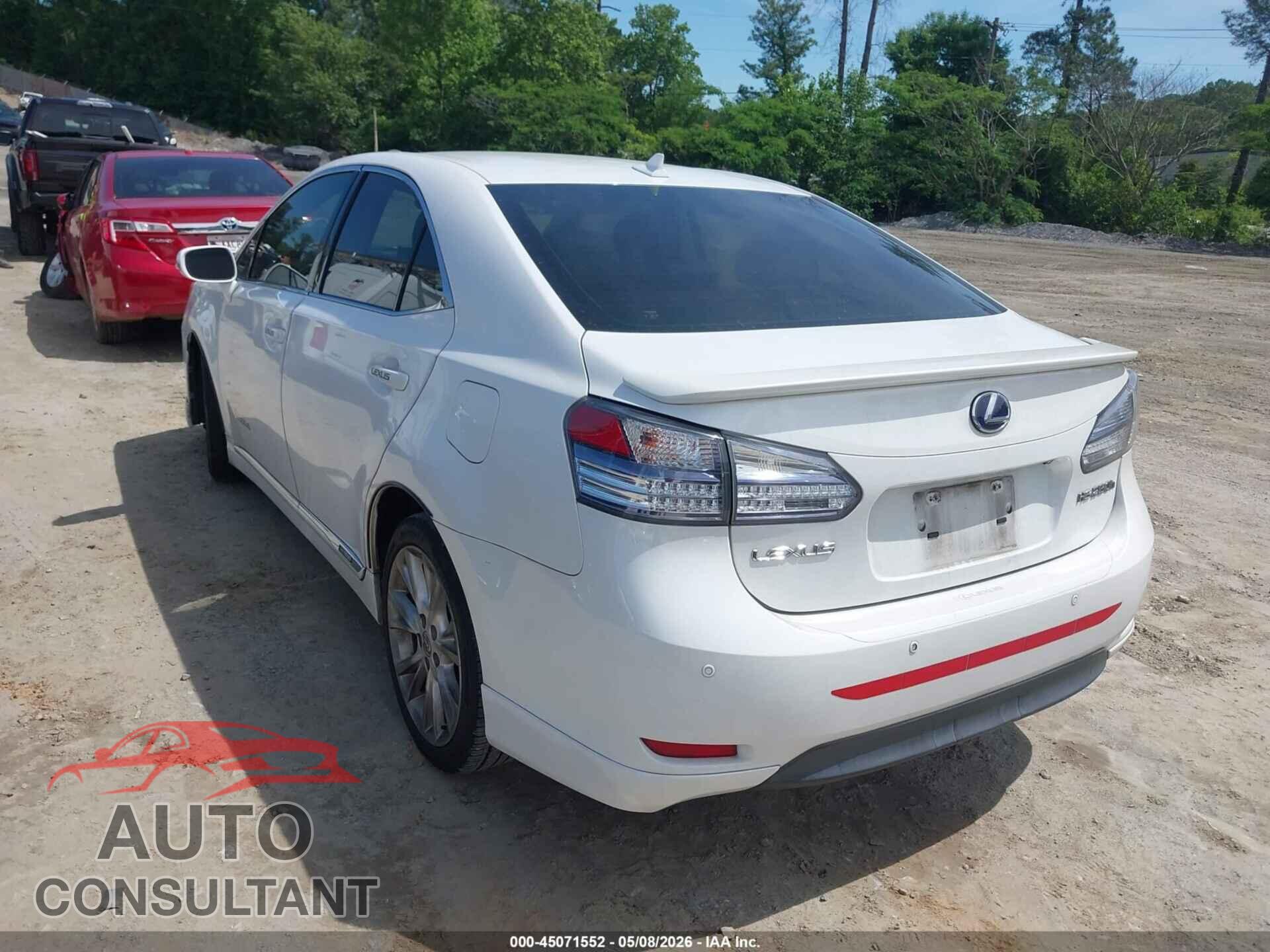 LEXUS HS 250H 2010 - JTHBB1BA7A2003805