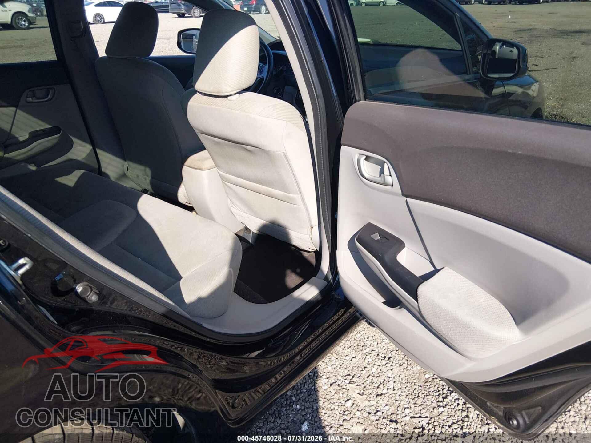 HONDA CIVIC 2012 - 19XFB2F54CE093653