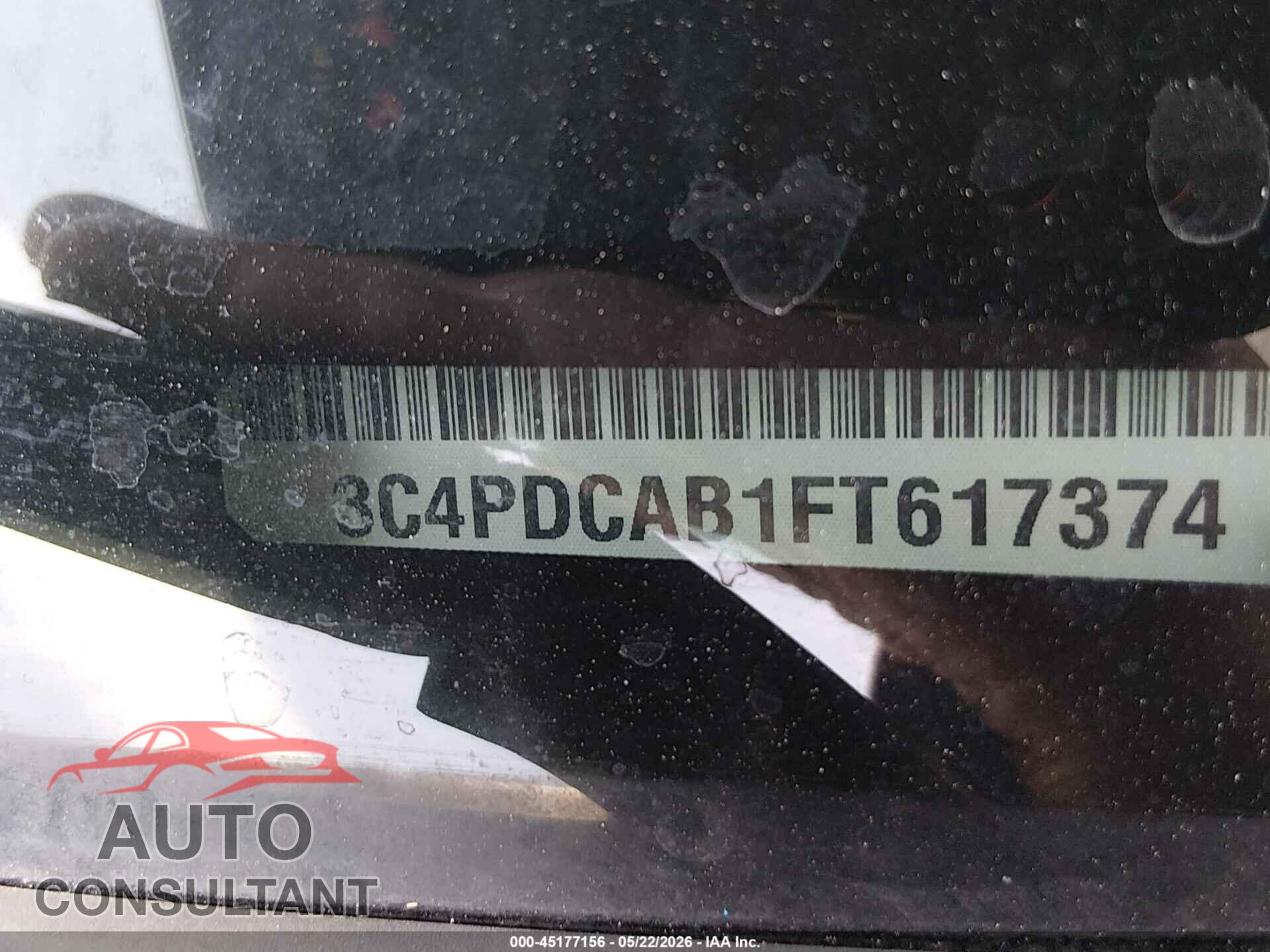 DODGE JOURNEY 2015 - 3C4PDCAB1FT617374