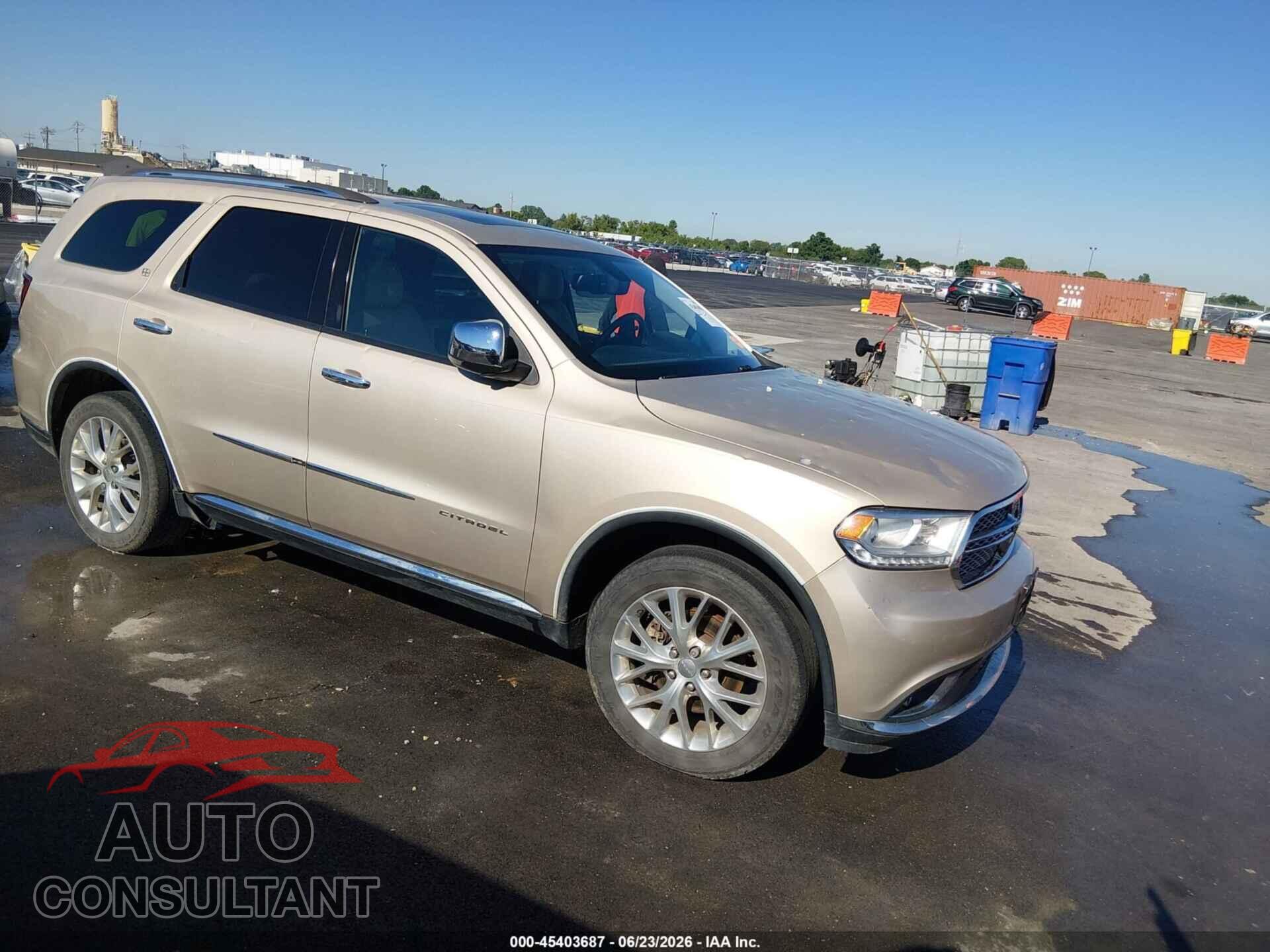 DODGE DURANGO 2015 - 1C4RDHEG3FC244054