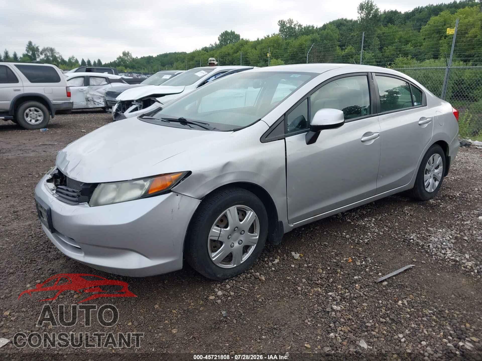 HONDA CIVIC 2012 - 19XFB2F53CE049336