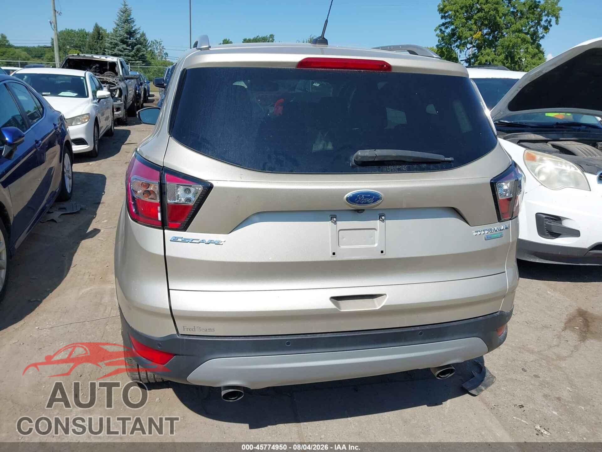 FORD ESCAPE 2017 - 1FMCU0JD0HUE83766