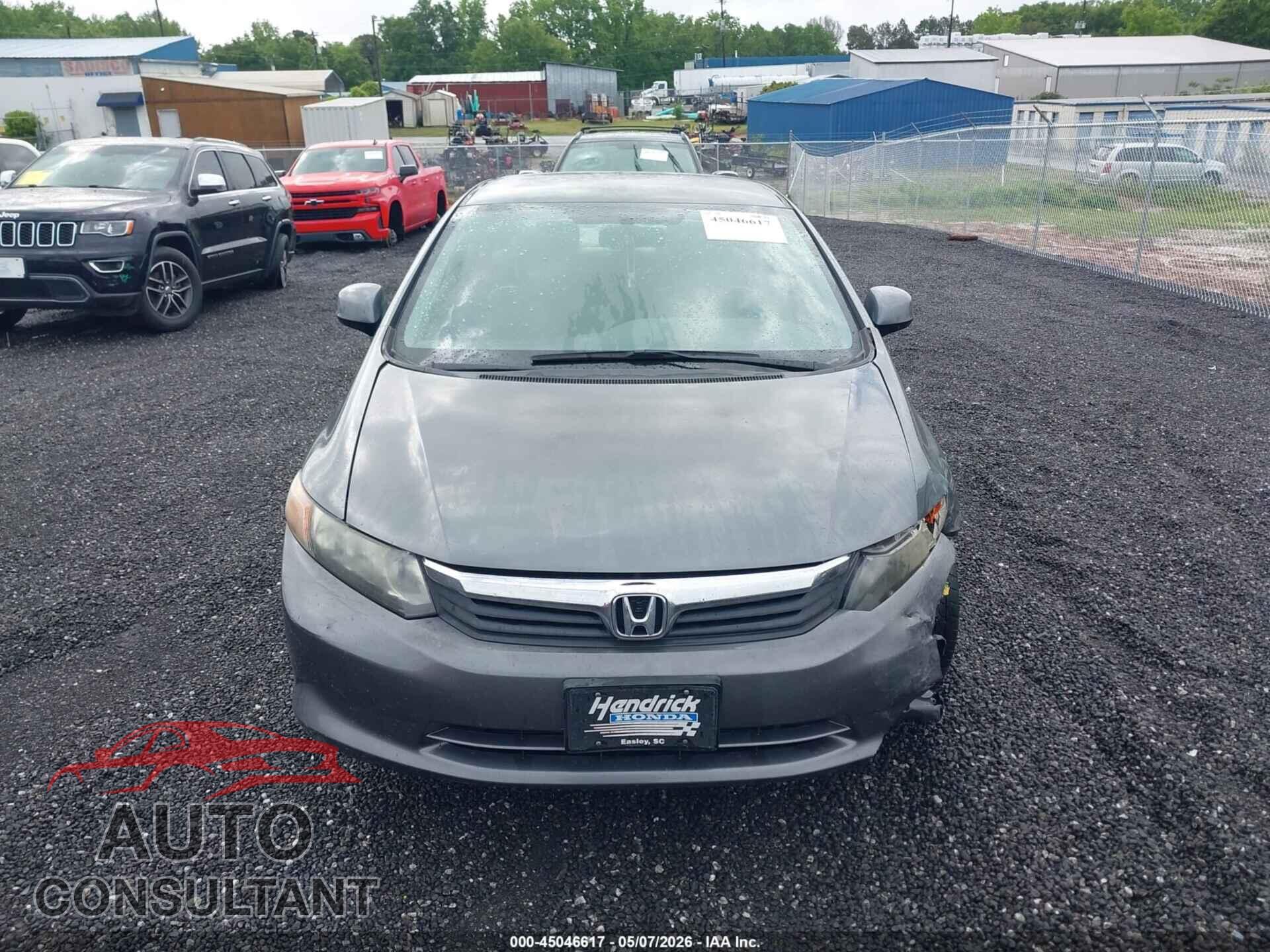 HONDA CIVIC 2012 - 19XFB2F59CE095530
