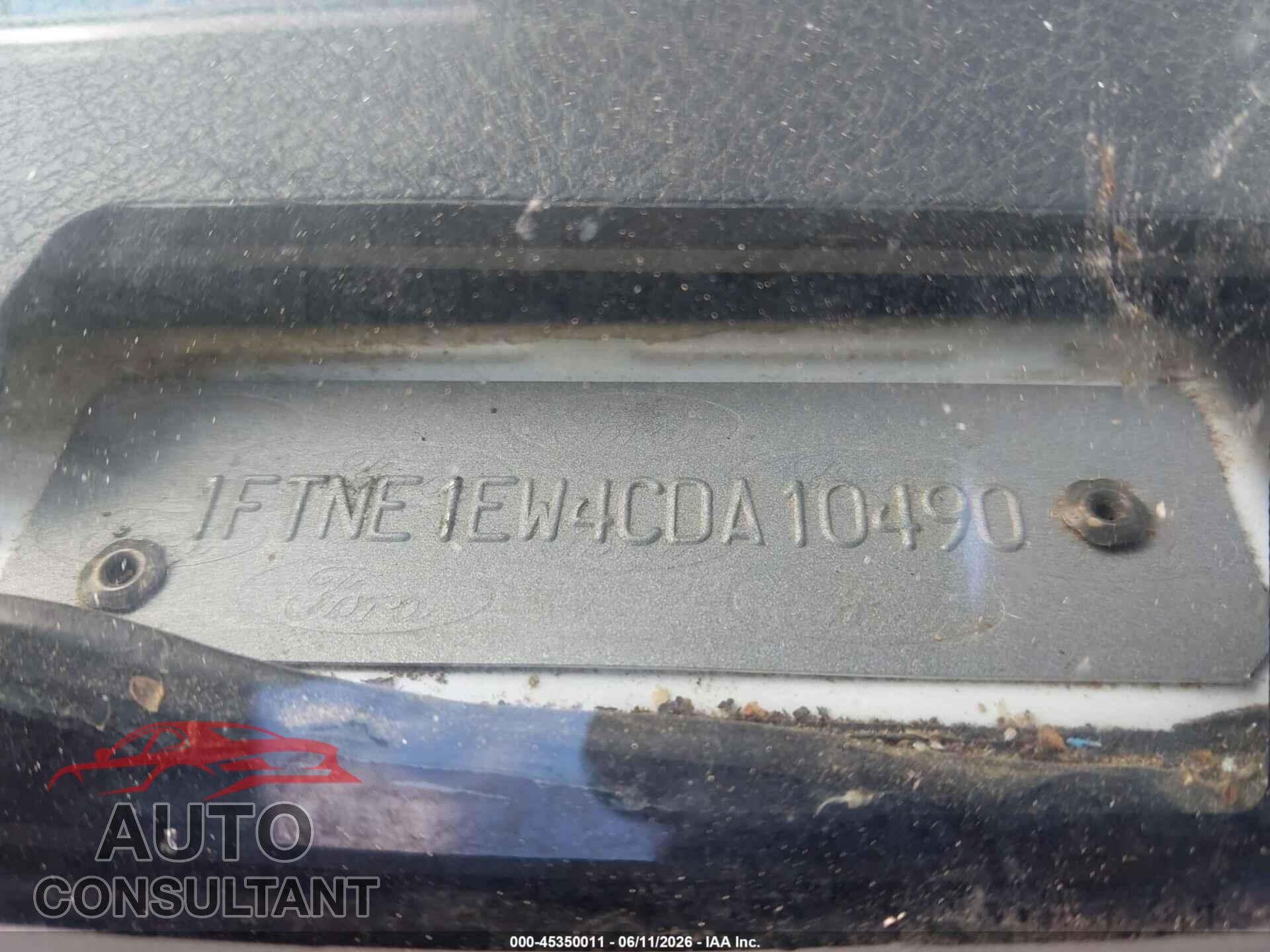 FORD E-150 2012 - 1FTNE1EW4CDA10490