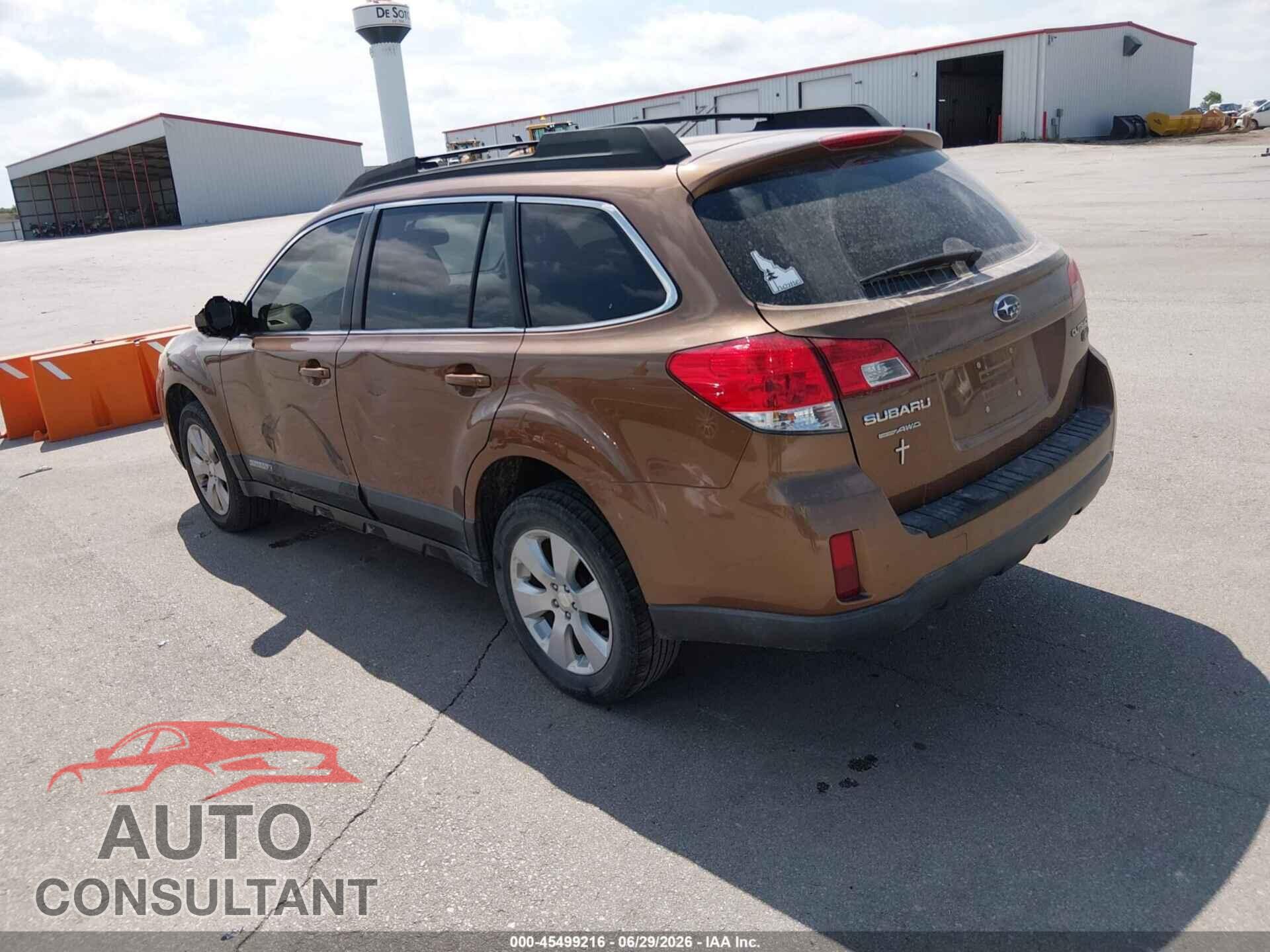 SUBARU OUTBACK 2011 - 4S4BRCCC8B3351323
