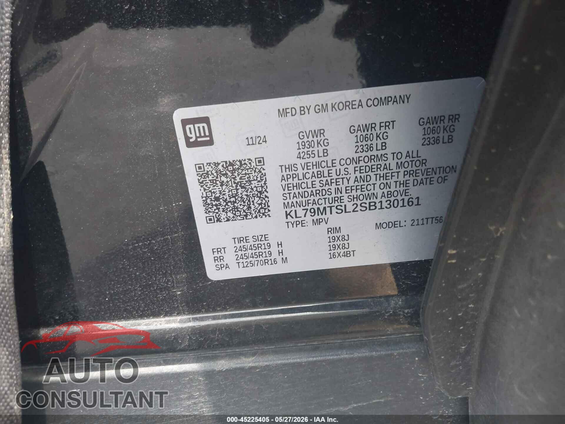CHEVROLET TRAILBLAZER 2025 - KL79MTSL2SB130161