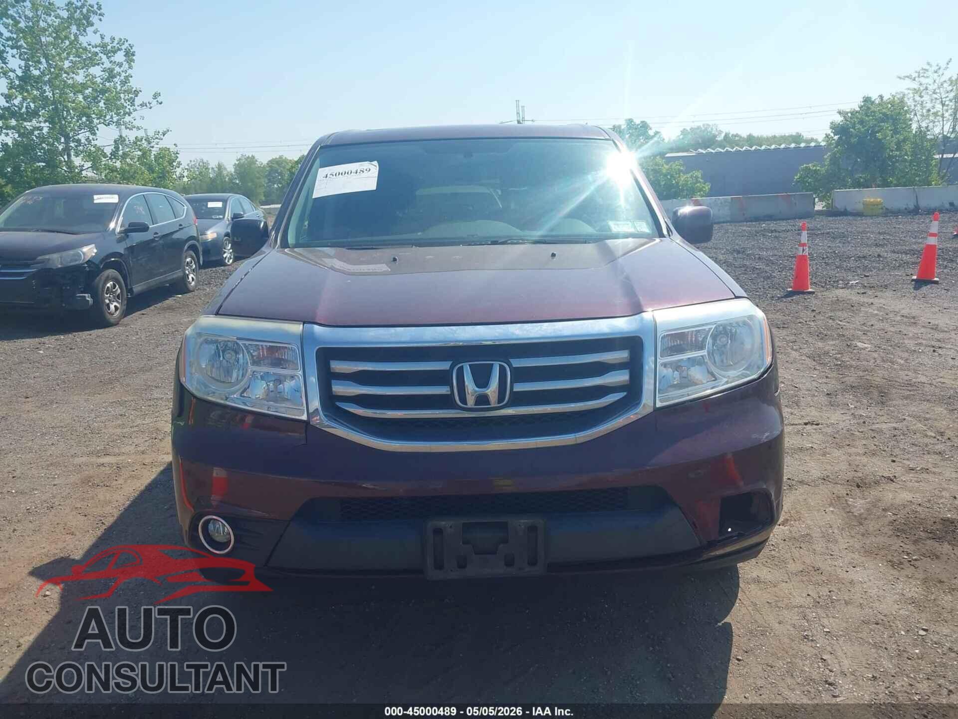 HONDA PILOT 2013 - 5FNYF4H52DB078201