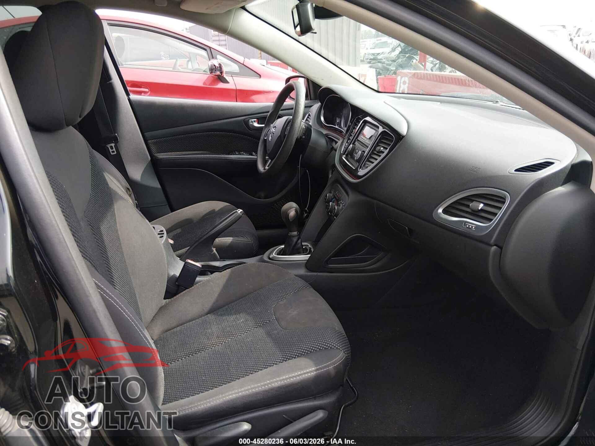 DODGE DART 2015 - 1C3CDFBB4FD310421