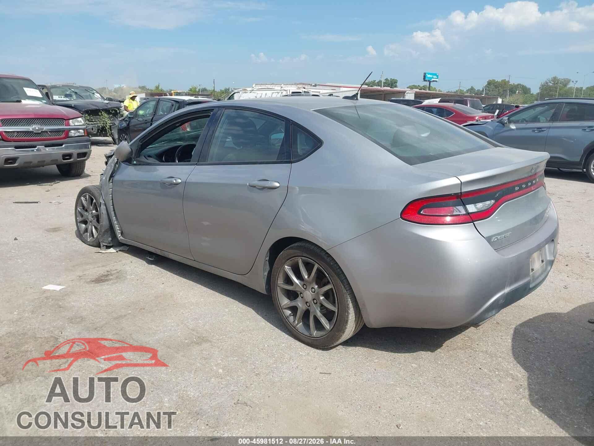 DODGE DART 2014 - 1C3CDFBB7ED851834