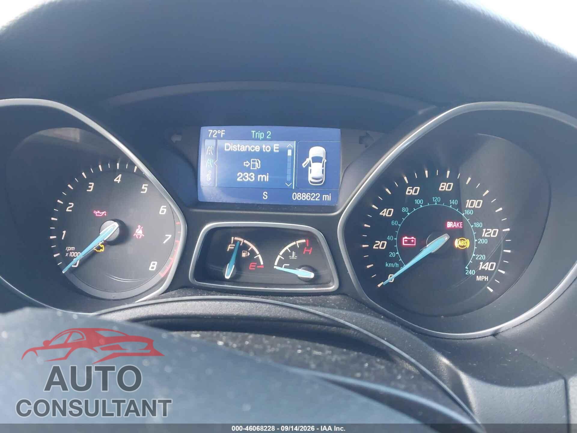 FORD FOCUS 2014 - 1FADP3K22EL132279