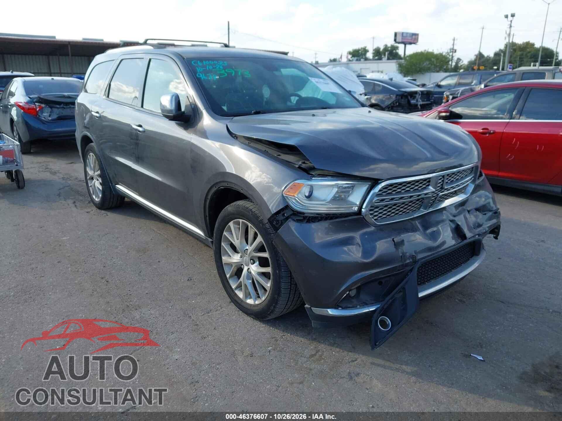 DODGE DURANGO 2016 - 1C4RDHAG9GC459638