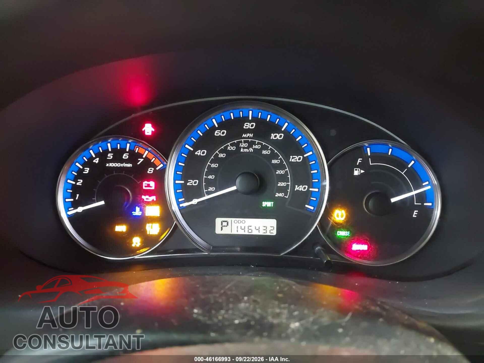 SUBARU FORESTER 2012 - JF2SHAAC3CH456100